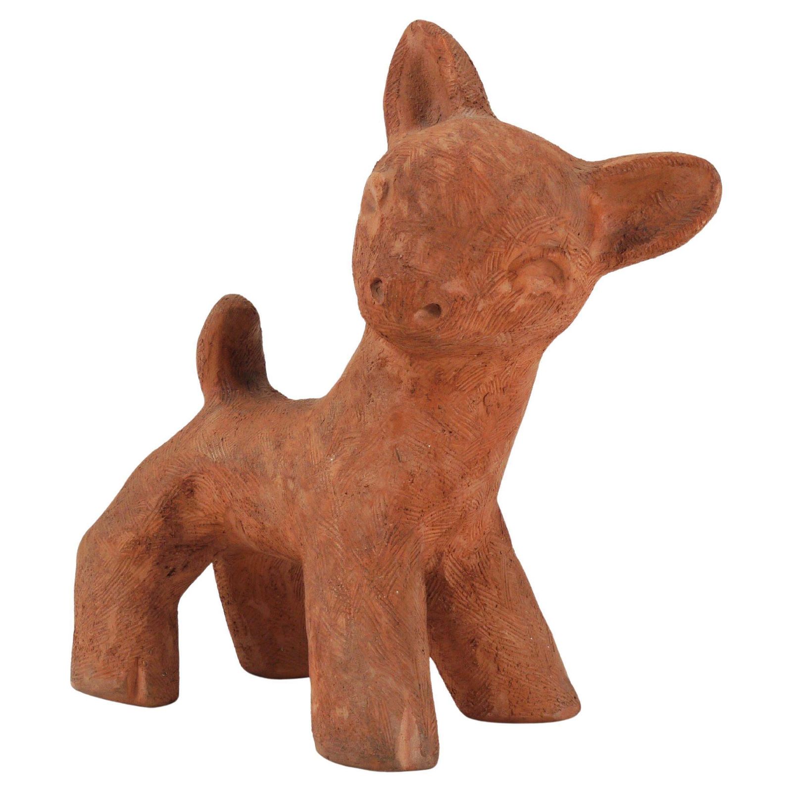 Walter Bosse Large Baby Deer Pottery Ceramic Sculpture, Austria, 1920s