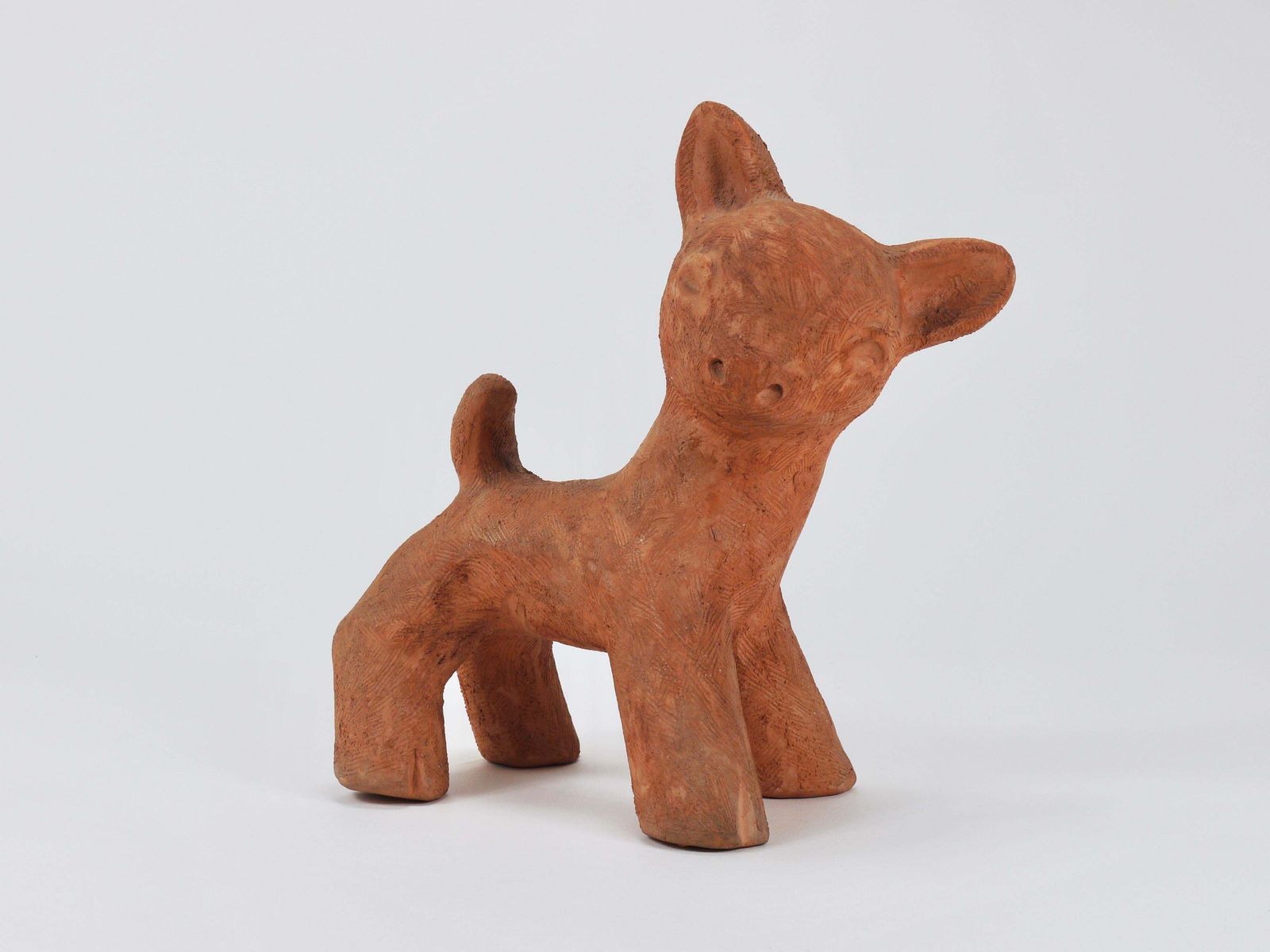 Walter Bosse Large Baby Deer Pottery Ceramic Sculpture, Austria, 1920s photo 1773.0