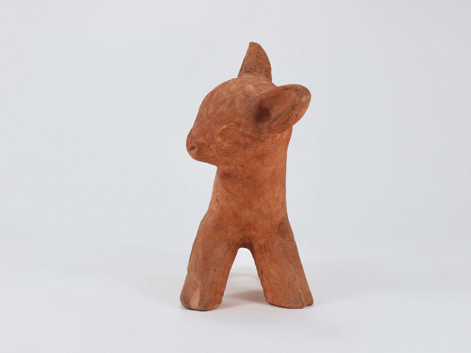 Walter Bosse Large Baby Deer Pottery Ceramic Sculpture, Austria, 1920s photo buy