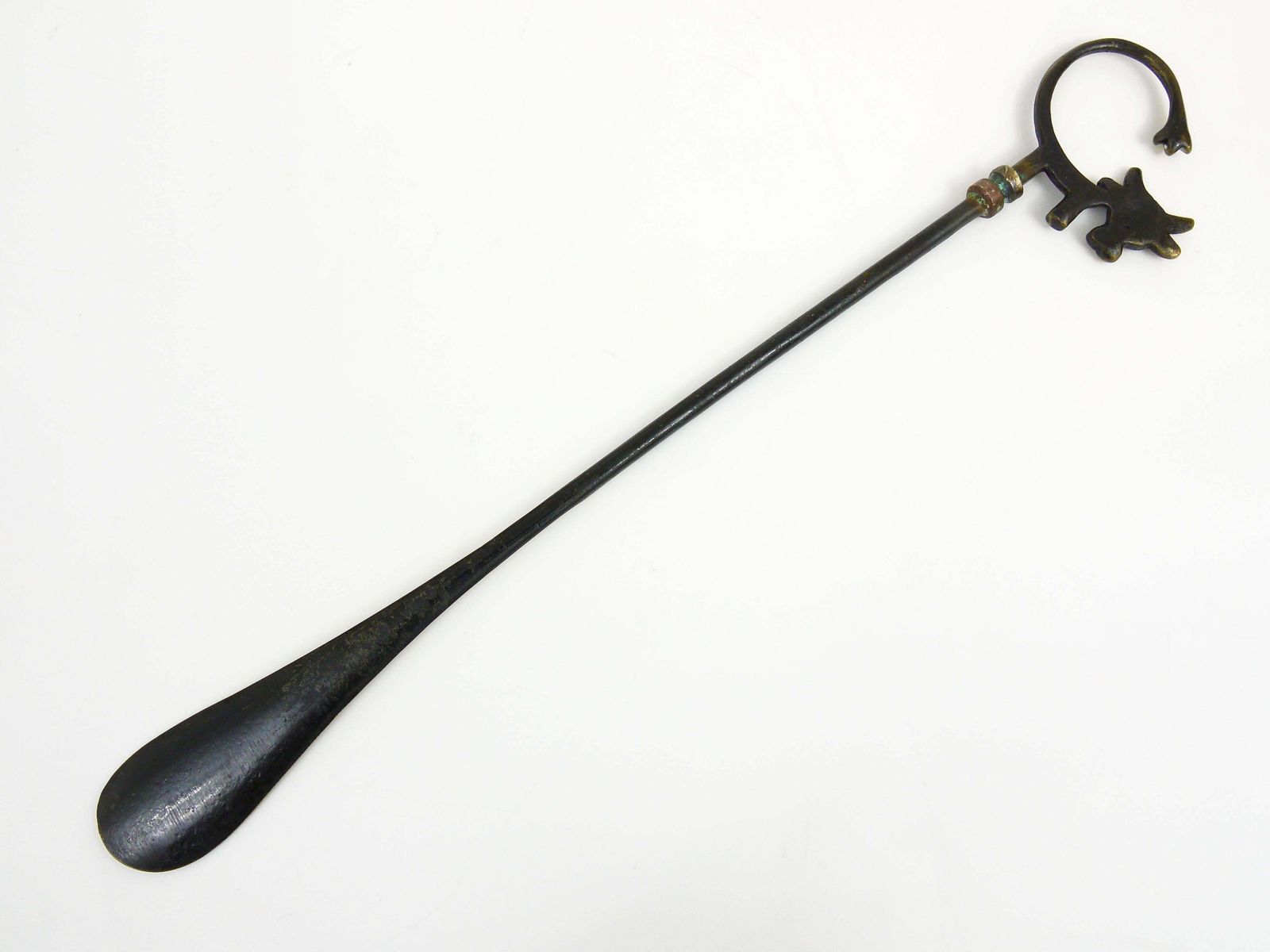 Walter Bosse Brass Shoehorn Displaying A Cow, Herta Baller, Austria, 1950s photo Art