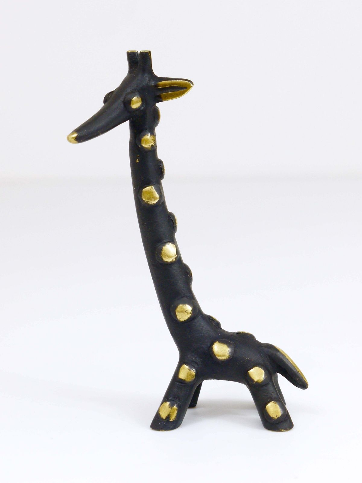 Walter Bosse Brass Giraffe Sculpture Figurine, Herta Baller, Austria, 1950s photo 314.0