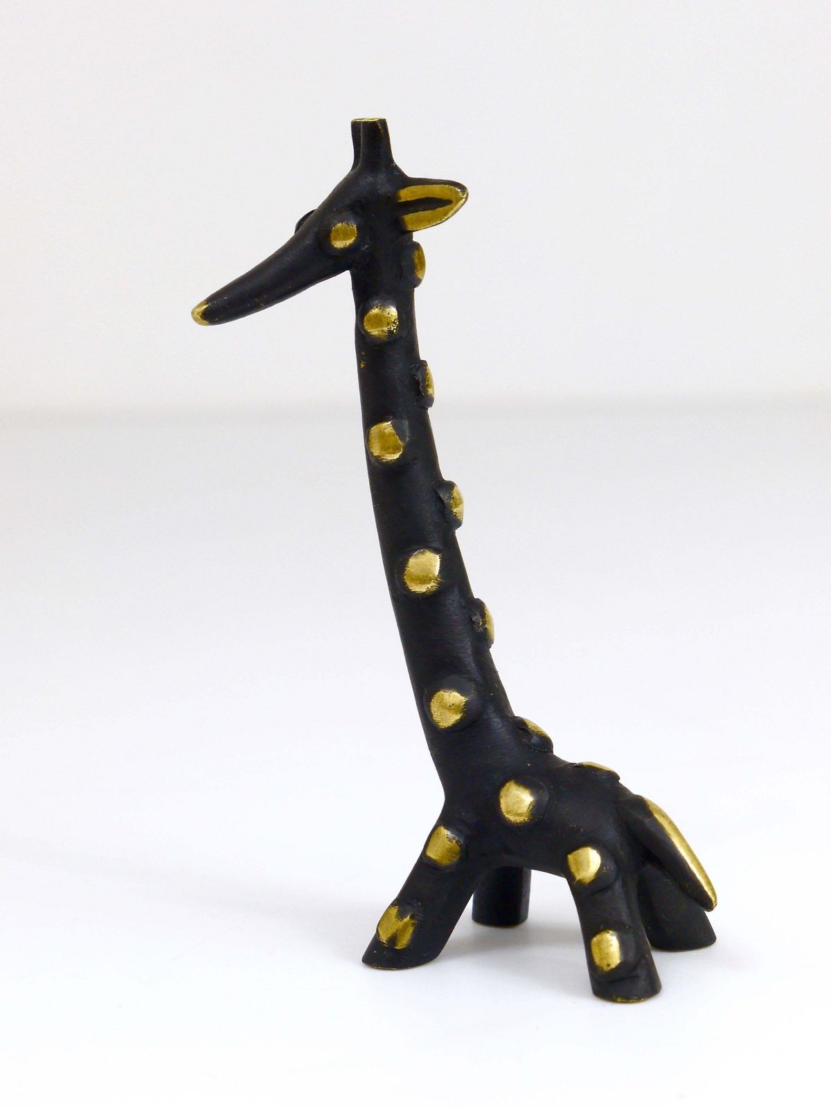 Walter Bosse Brass Giraffe Sculpture Figurine, Herta Baller, Austria, 1950s photo buy