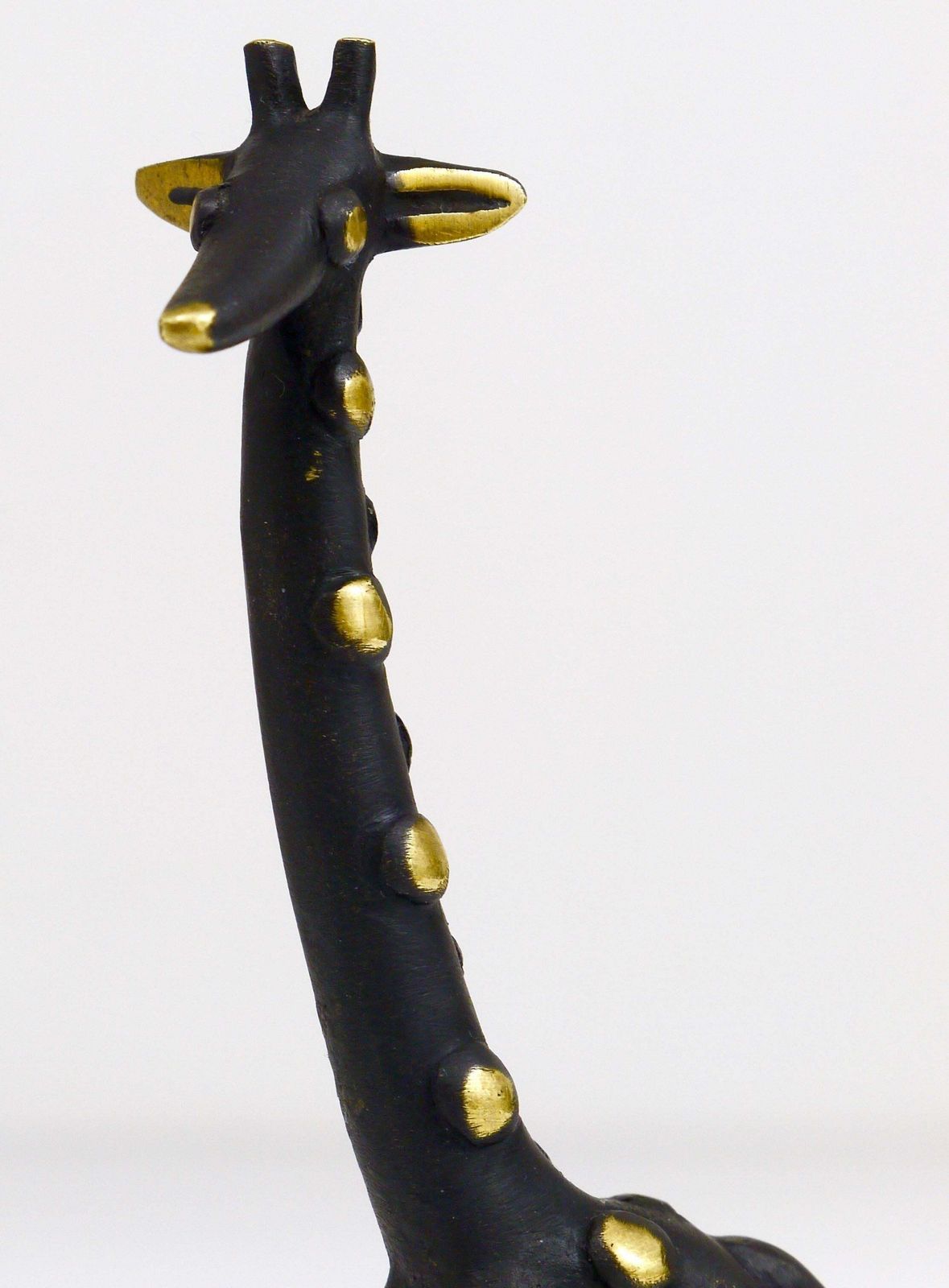 photo furniture Walter Bosse Brass Giraffe Sculpture Figurine, Herta Baller, Austria, 1950s
