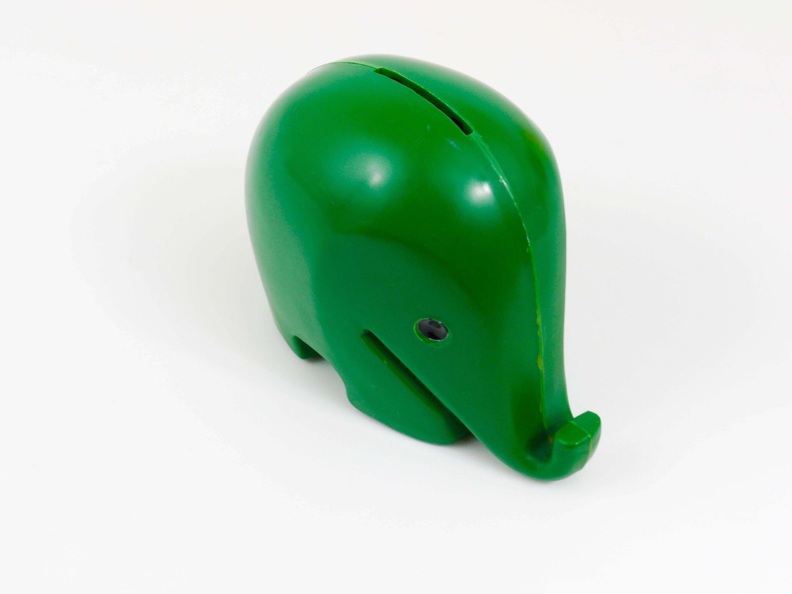 Luigi Colani Drumbo Green Elephant Money Bank For Dresdner Bank, 1970s photo vinterior