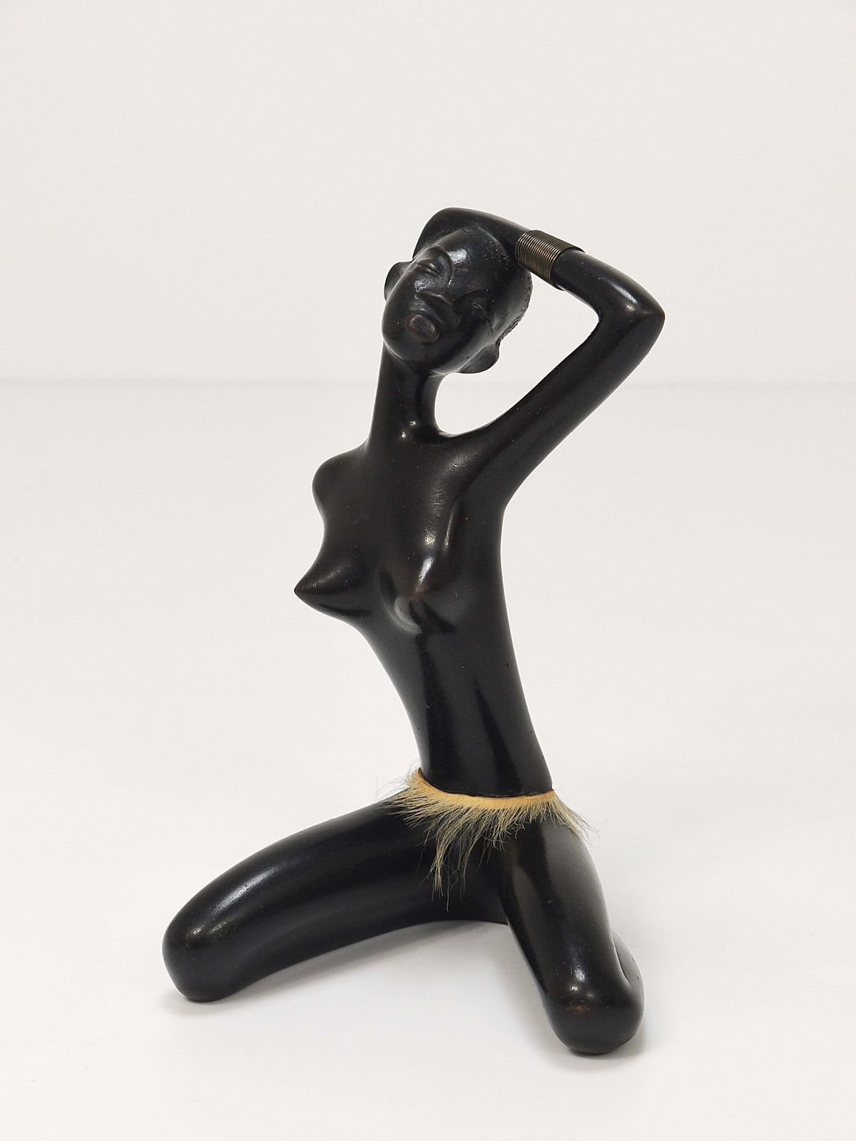 photo buy African Woman Figurine Sculpture By Leopold Anzengruber, Vienna, Austria, 1950s