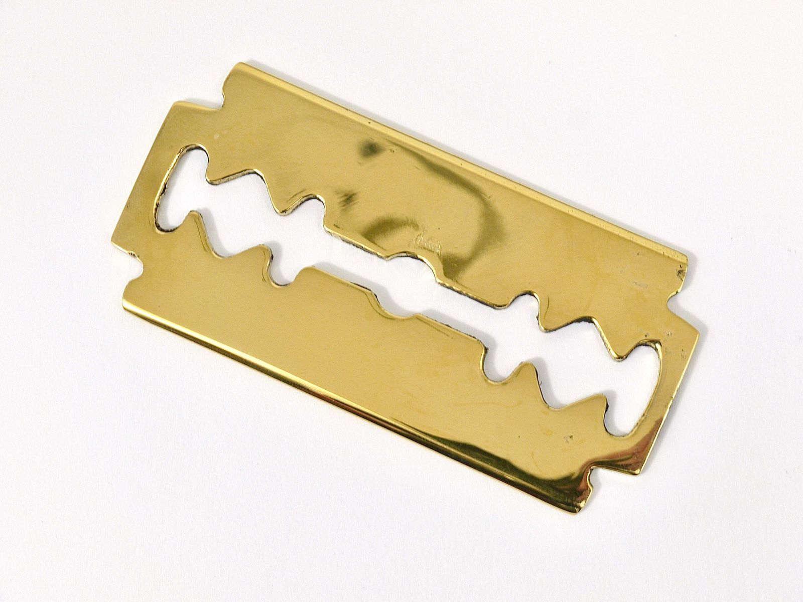 Carl Auböck Handcrafted Razor Blade Brass Paperweight #5378, Austria photo vintage