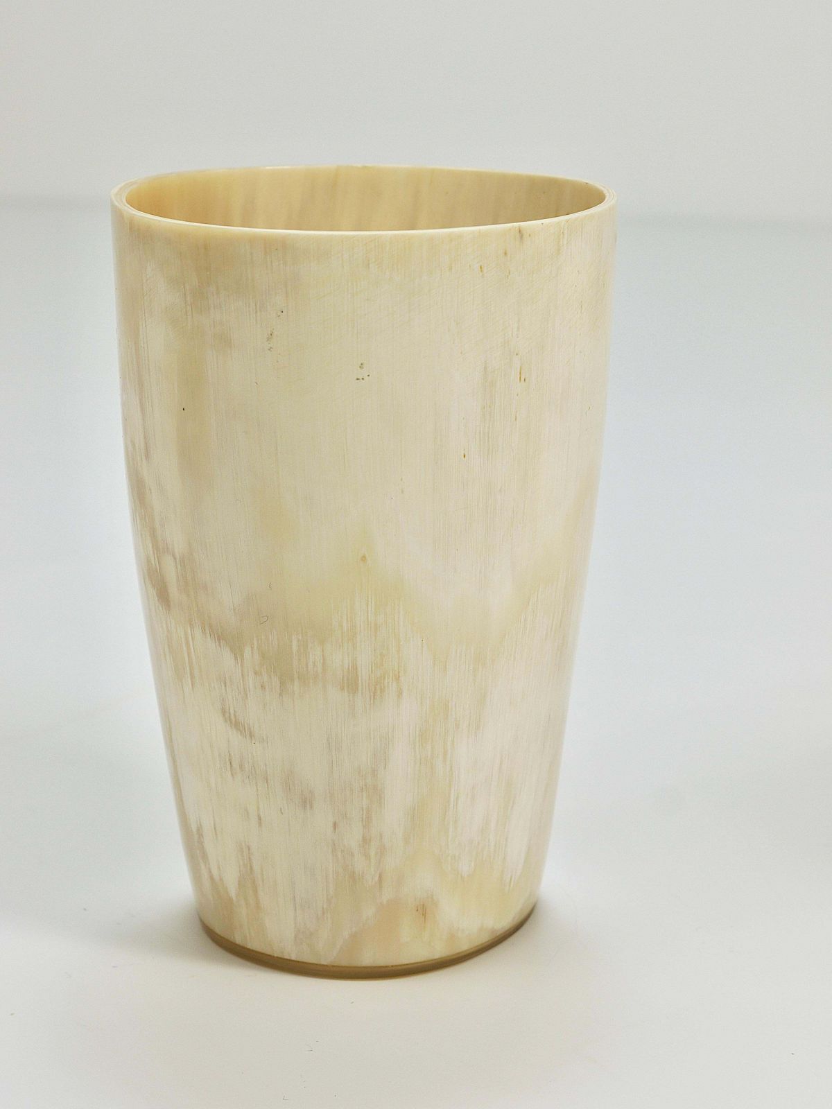 photo buy Two Carl Aubock Mid Century Horn Desk Pen & Pencil Holder Cups, Austria, 1950s