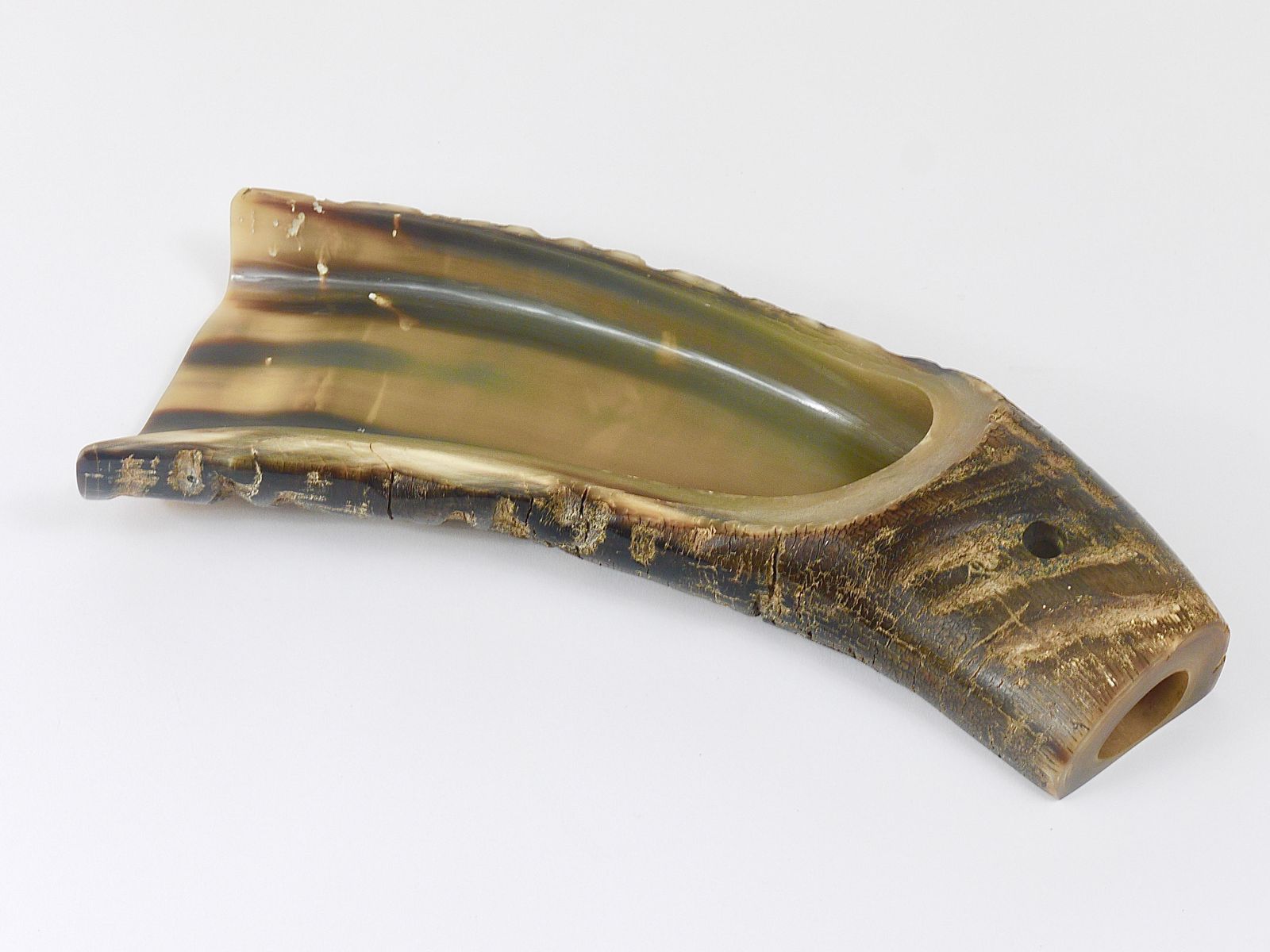 Home Decor Carl Aubock Mid Century Horn Desk Pen & Pencil Tray & Holder, Austria, 1960s photo