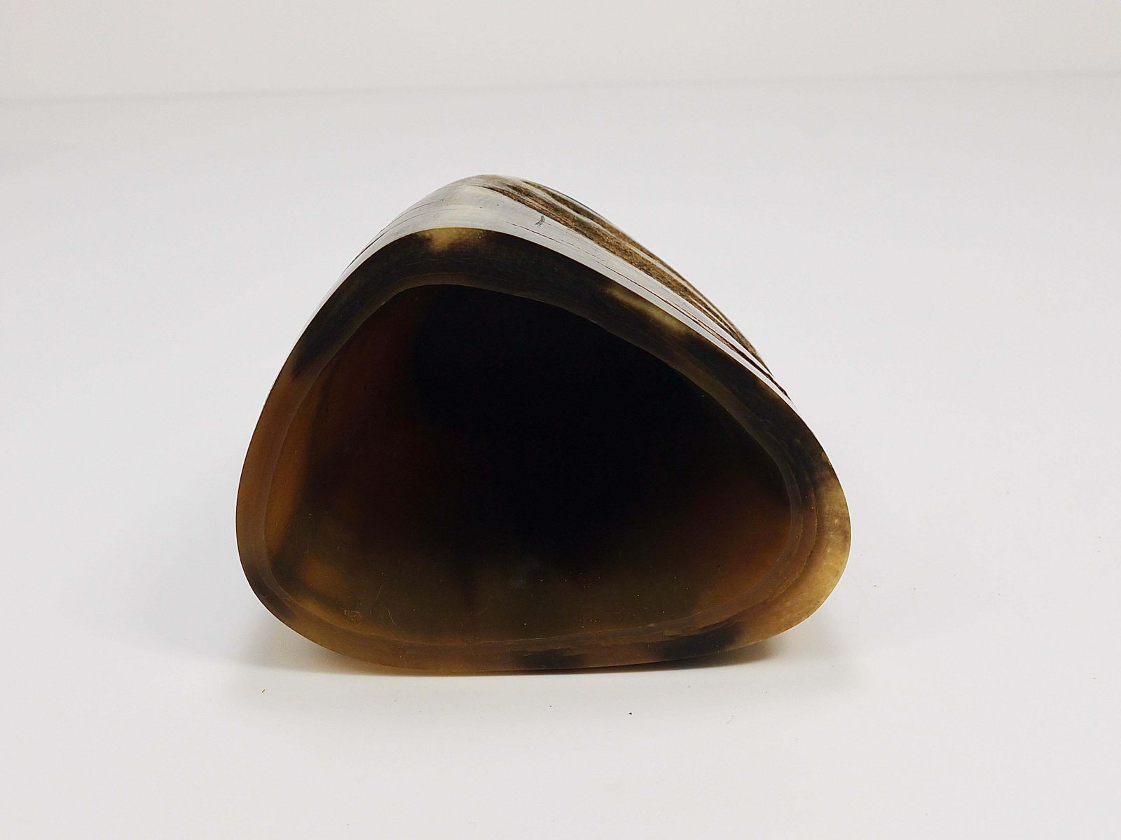 Home Decor Carl Aubock Mid Century Horn Desk Pen & Pencil Holder Cup, Austria, 1950s photo