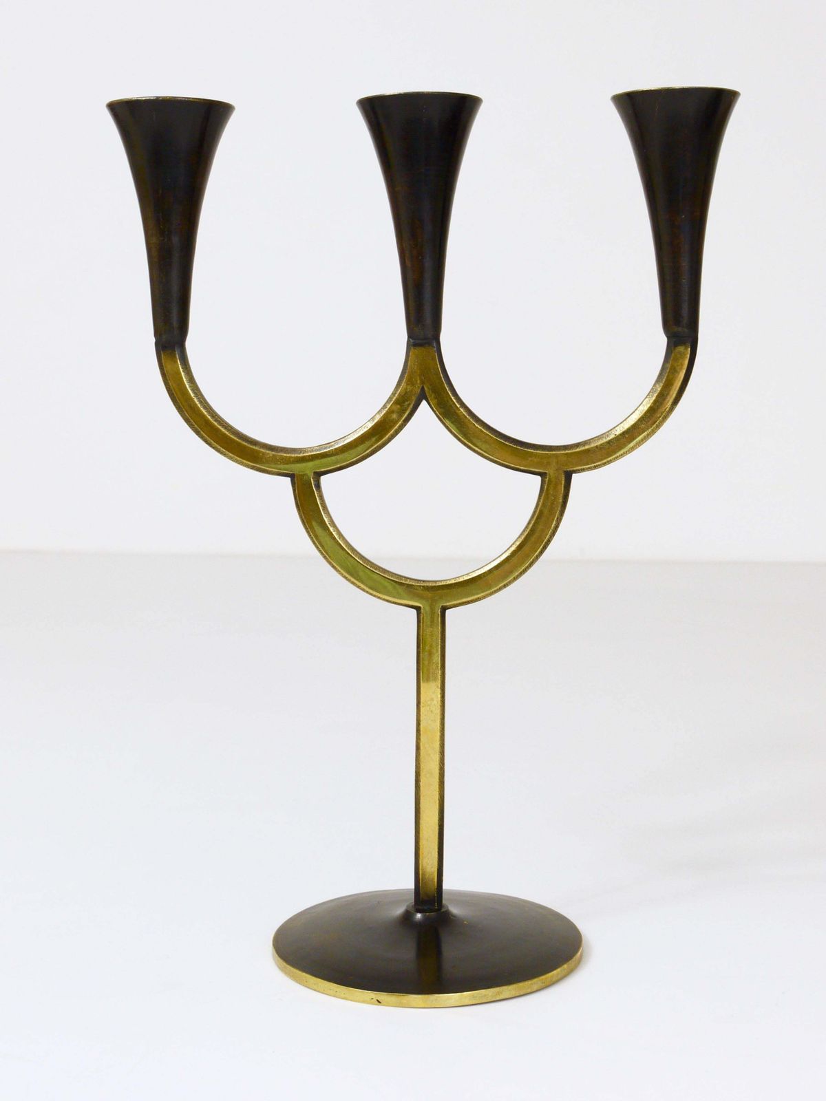Richard Rohac Brass Candelabra Mid Century Candle Holder, Vienna, Austria, 1950s photo Home Decor
