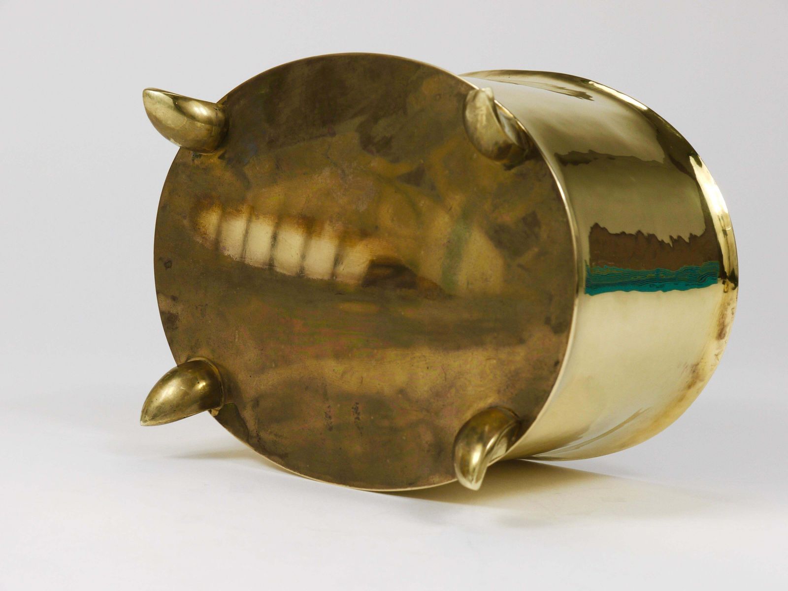 photo vinterior Otto Prutscher Art Nouveau Brass Box Bowl With Lid, Melzer & Neuhardt, 1920s