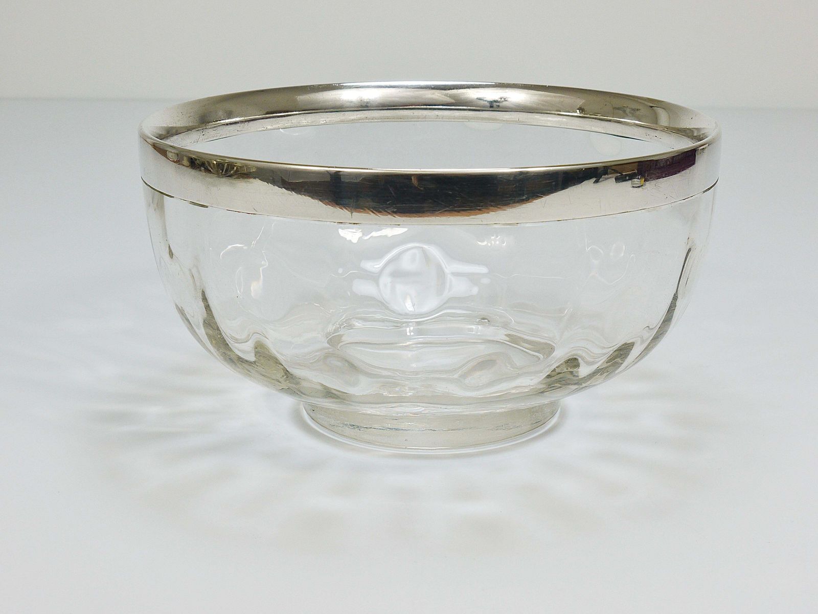 Koloman Moser Art Nouveau Meteor Bowl With Silver Rim, Bakalowits Vienna, 1900s photo vinterior