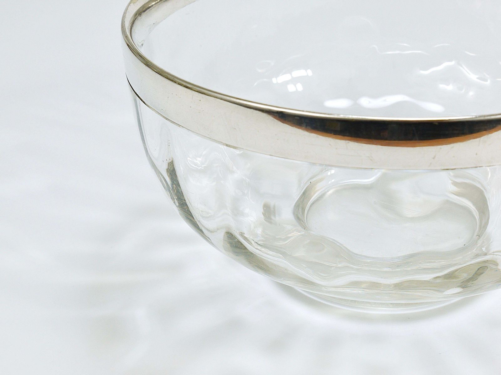 Koloman Moser Art Nouveau Meteor Bowl With Silver Rim, Bakalowits Vienna, 1900s photo buy