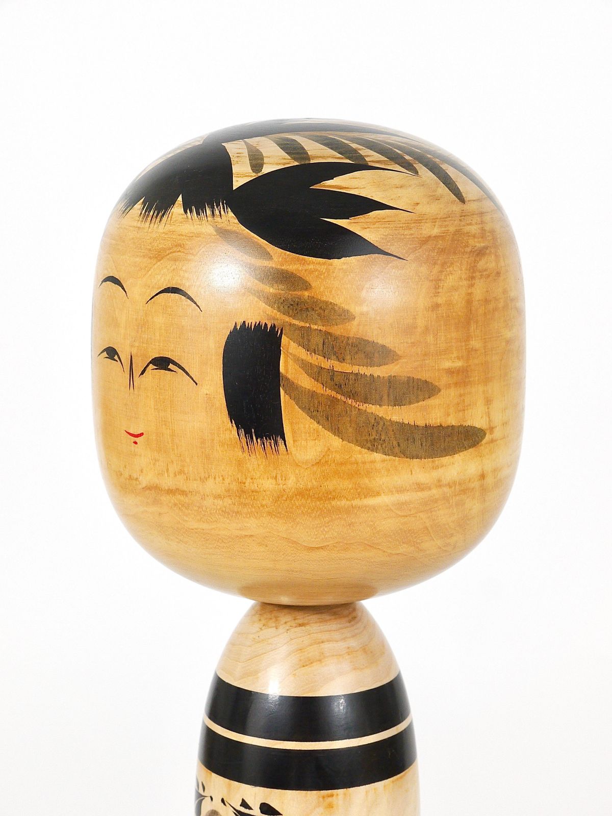 photo furniture Decorative Togatta Kokeshi Doll Sculpture From Northern Japan, Hand Painted
