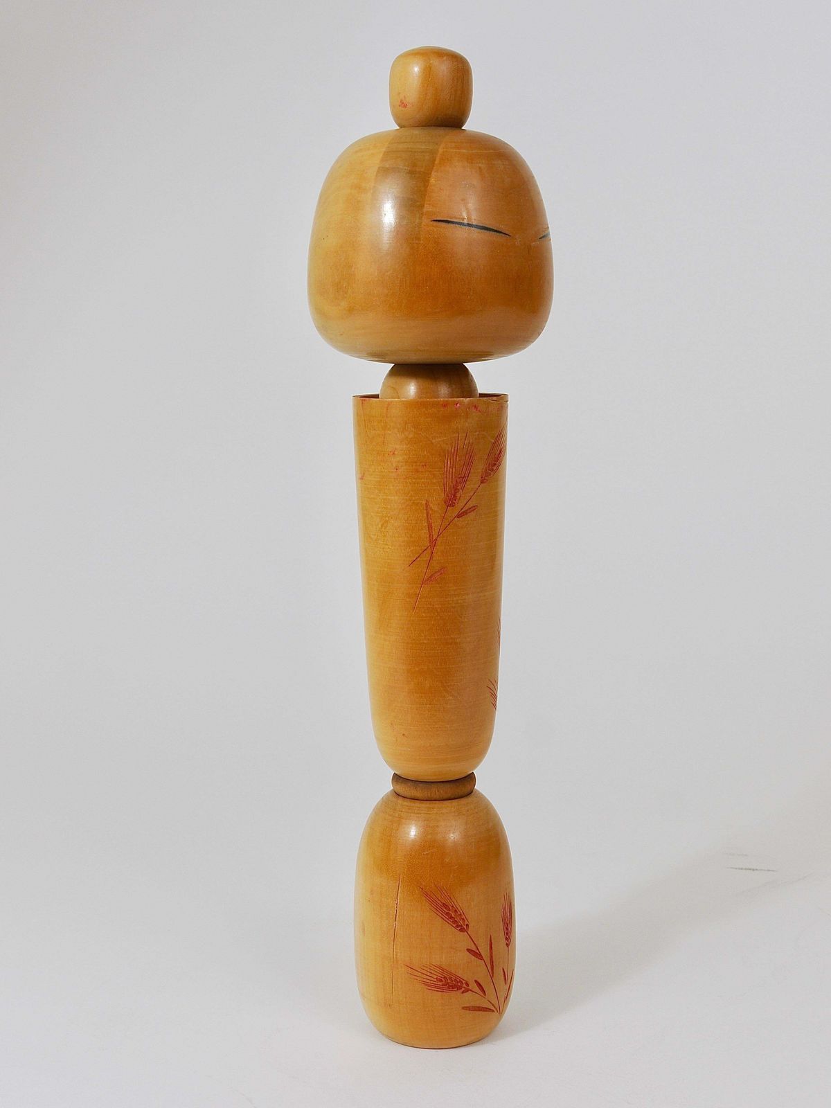 Decorative Sadao Kishi Kokeshi Doll Sculpture From Japan, Hand Painted photo 476.0