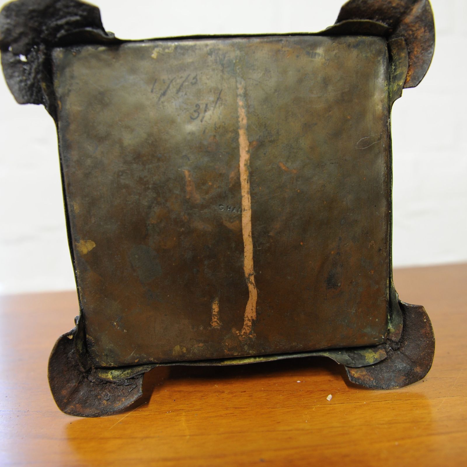 Decorative Arts & Crafts Copper Plant Pot With Spade Design, 1900s photo 445.0