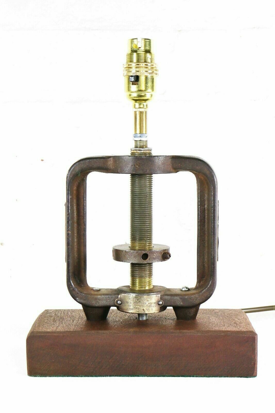 Steampunk Desk Lamp Table Lamp Vintage Industrial Pump Room Parts Brass & Iron
