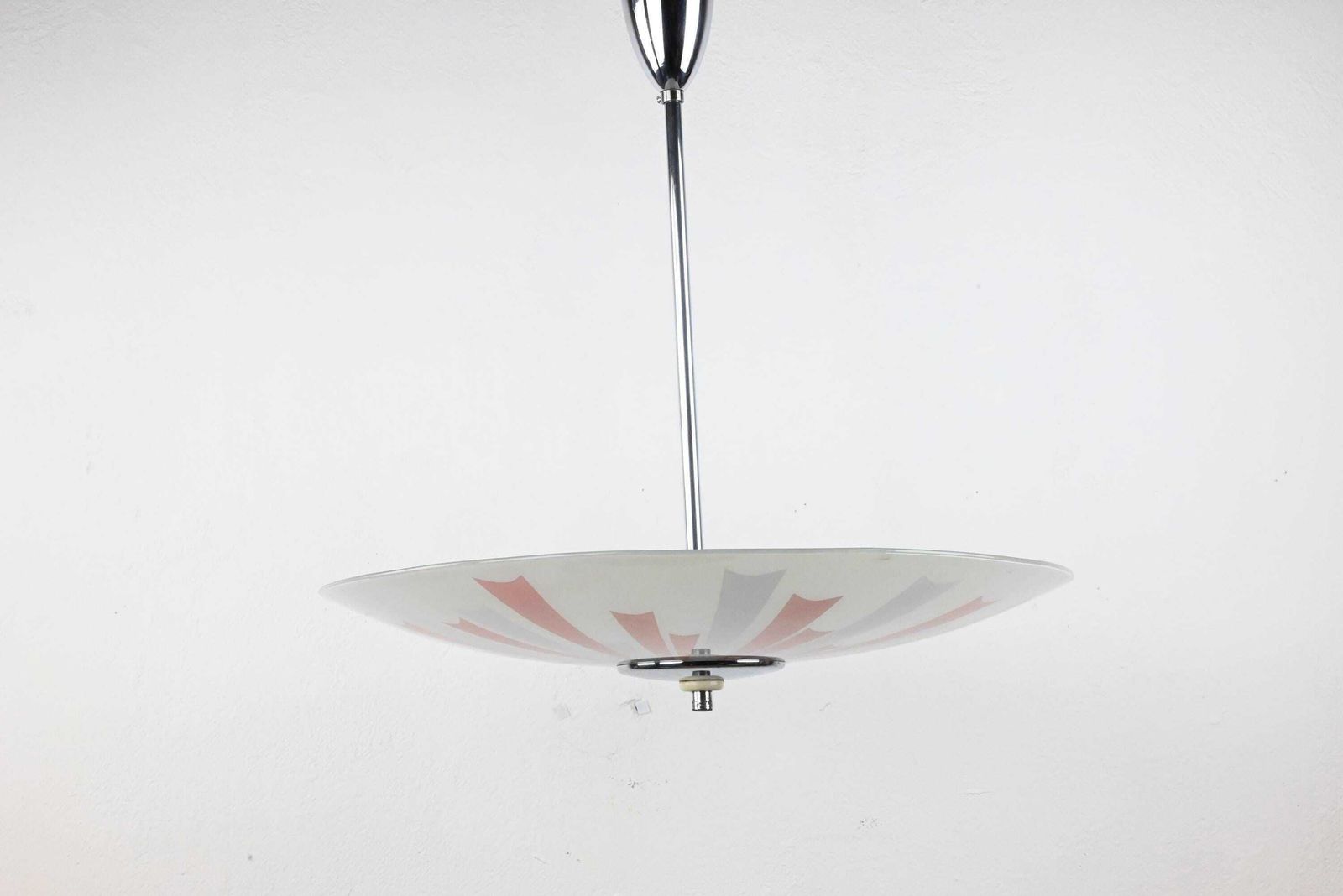 Round Glass Ceiling Light, Ceiling Lamp, Atomic Lighting, Mid Century Lighting, Mid Century Lamp, Mid Century Modern. Mid Century photo Lighting