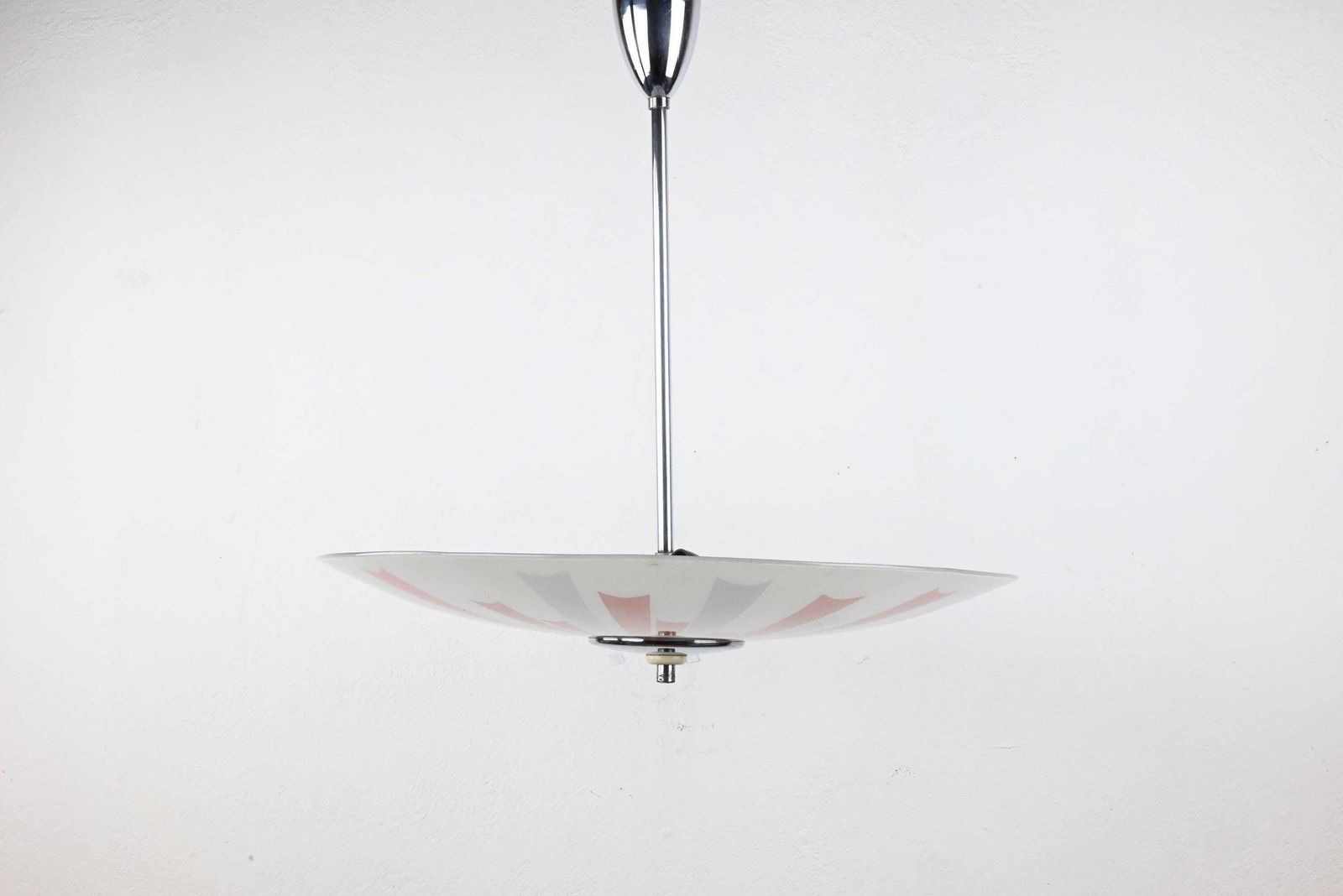 Round Glass Ceiling Light, Ceiling Lamp, Atomic Lighting, Mid Century Lighting, Mid Century Lamp, Mid Century Modern. Mid Century photo 194.0