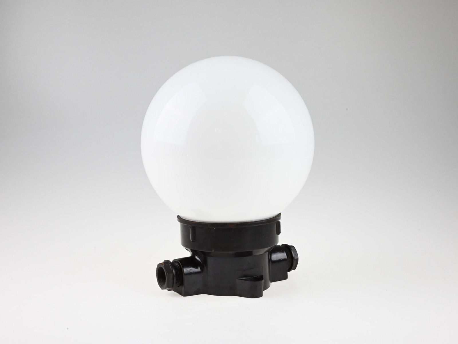Bauhaus Bakelite Lamp, Bauhaus Lamp, Globe Lamp, Glass Globe Lamp, Wall Lamp, Wall Light, Mid Century Lamp, Vintage Light, Vintage Lighting photo Lighting