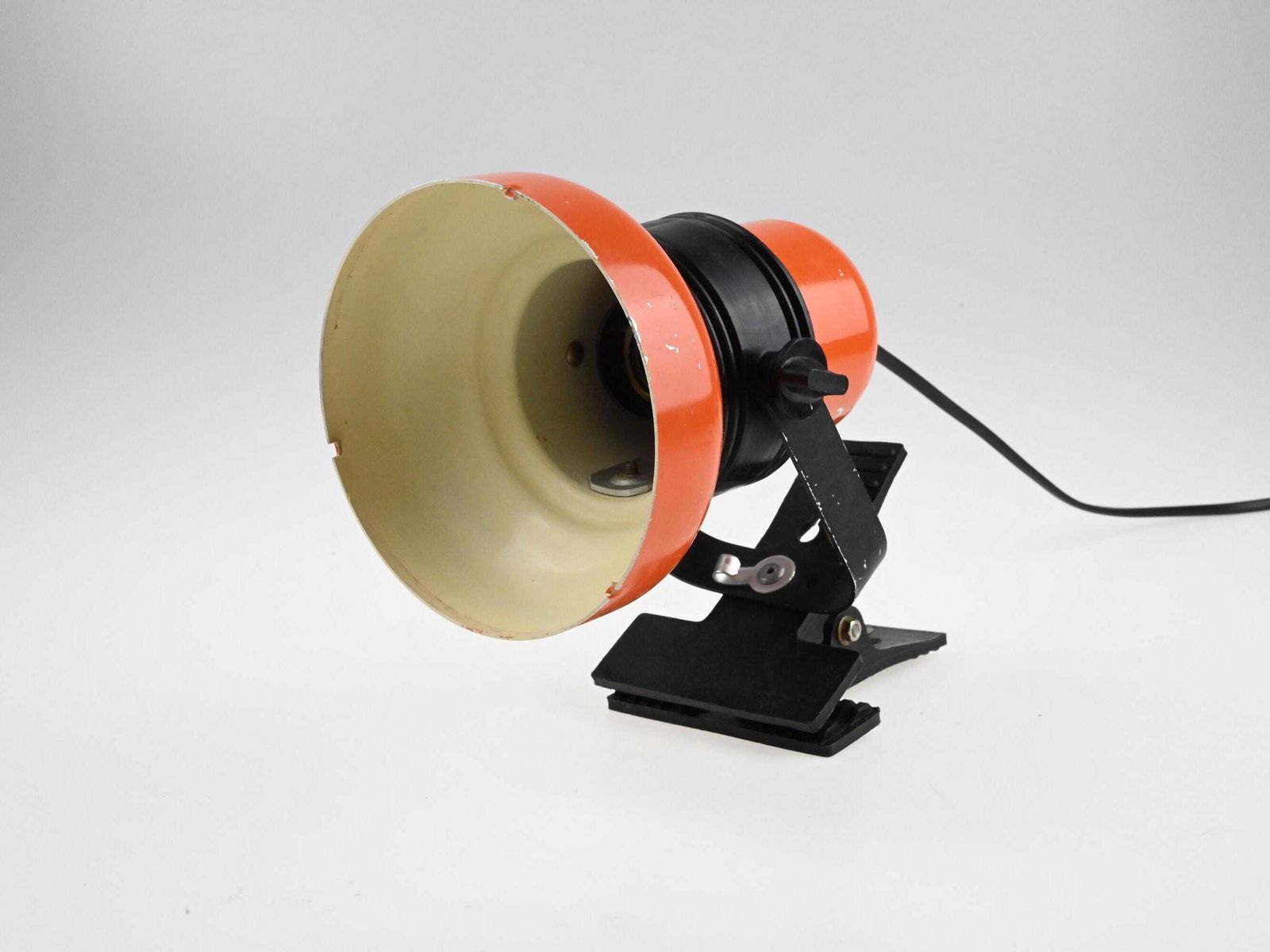 Mid Century Desk Lamp, Clip On Lamp, Desk Metal Lamp, Table Lamp, Desk Lamp, Bedside Lamp, Mid Century Lamp, Orange Lamp, Table Light photo 112.0