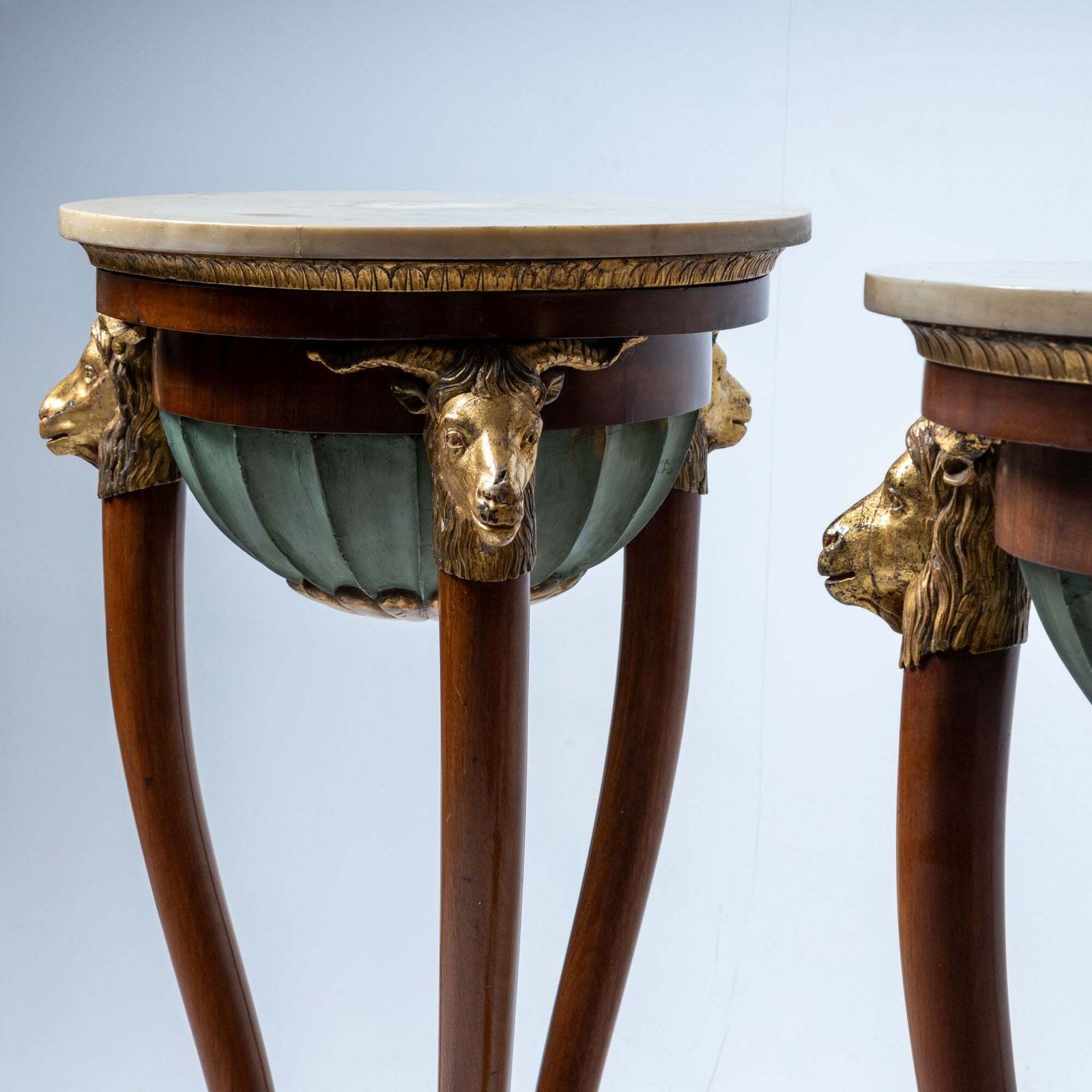 Pair Of Large Italian Torchieres, Probably From Naples, Early 19th Century photo furniture