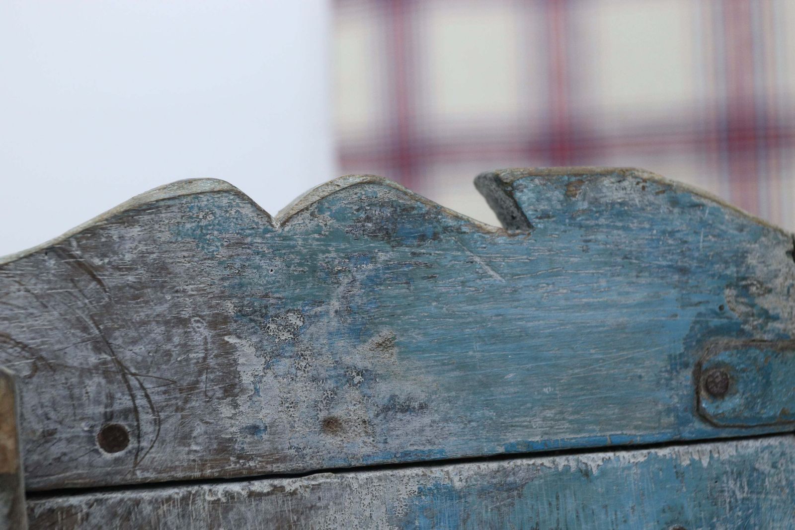 photo furniture Early 19th Century Original Hand Painted Blue Indian Cabinet