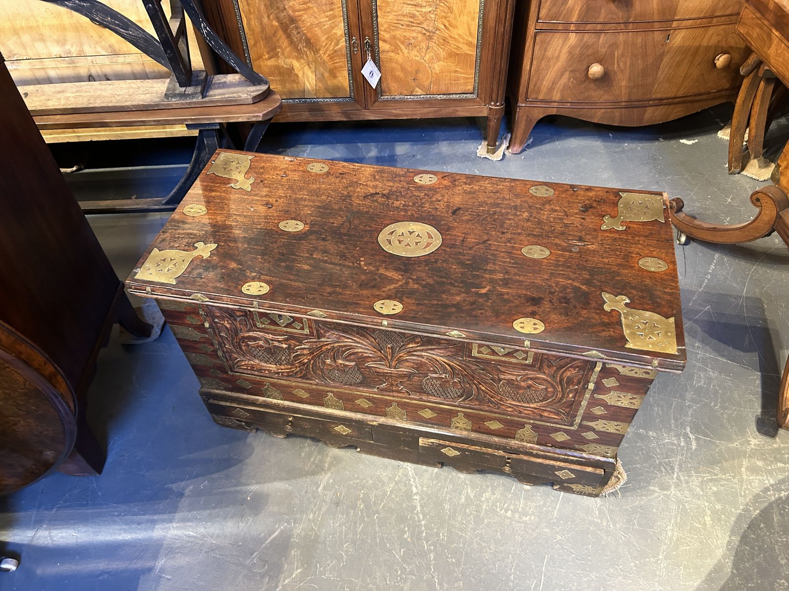C19h Hardwood Zanzibar Chest photo 940.0