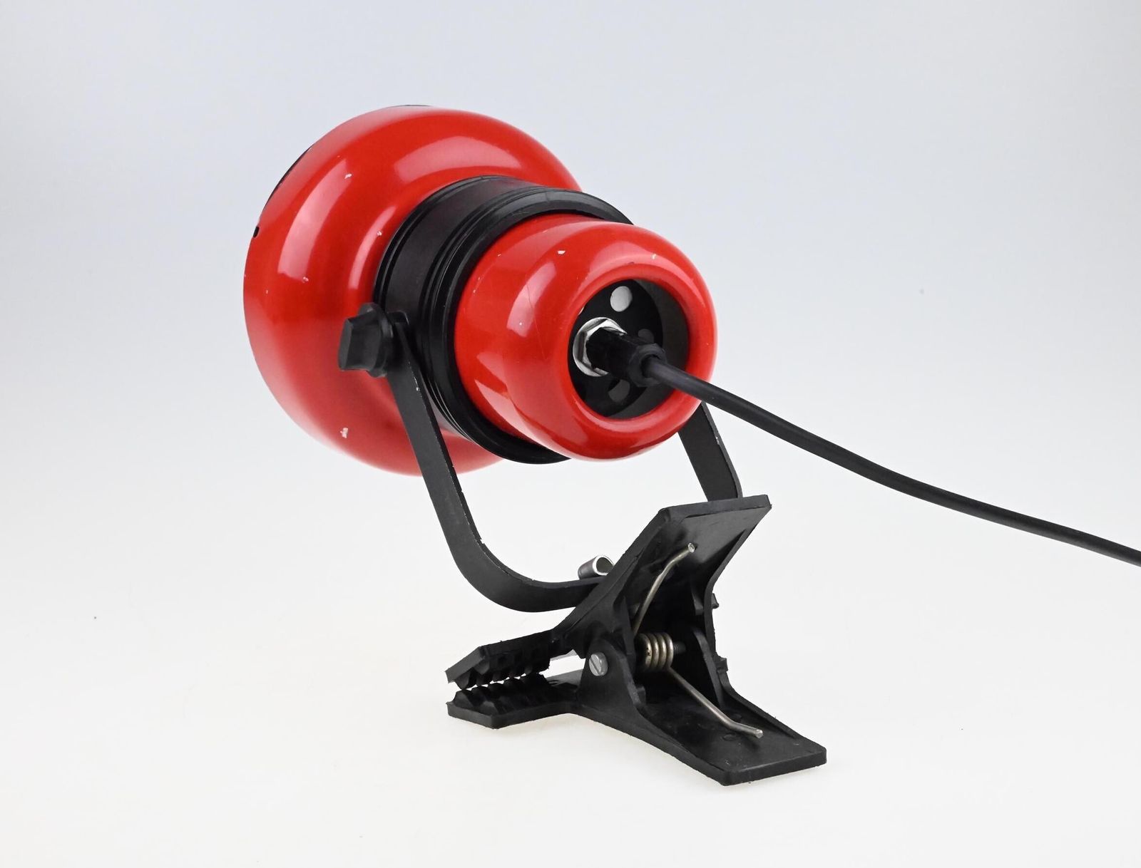 Mid Century Desk Lamp, Clip On Lamp, Desk Metal Lamp, Table Lamp, Desk Lamp, Bedside Lamp, Mid Century Lamp, Red Lamp, Table Light photo buy