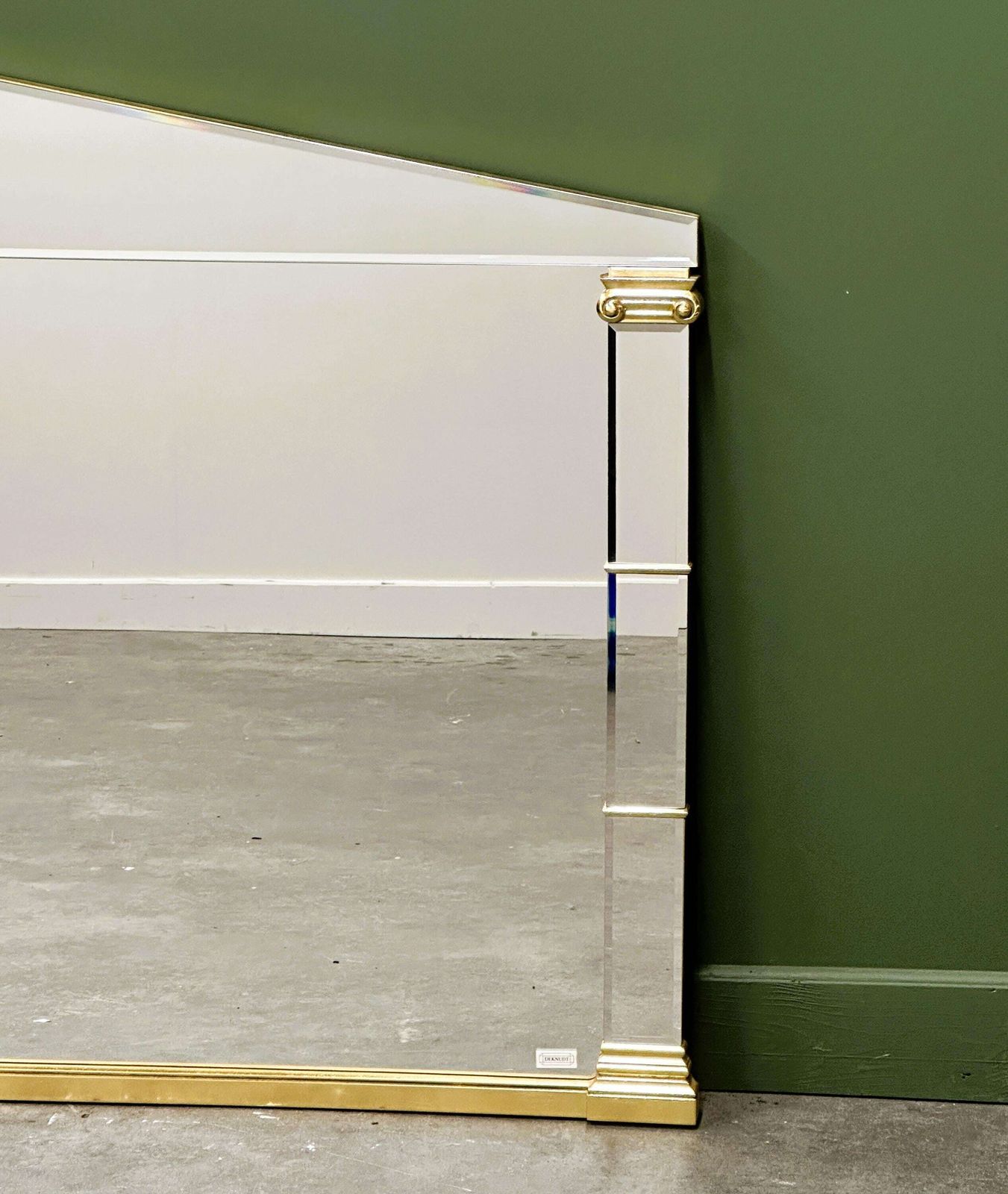 photo furniture Xl Elegant Neoclassical Style Mirror By Deknudt, 1980s. Belgium
