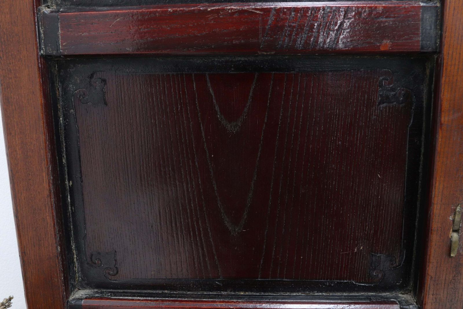 Early 20th Century Chinese Red Elm Set Of Cabinet Doors photo vintage