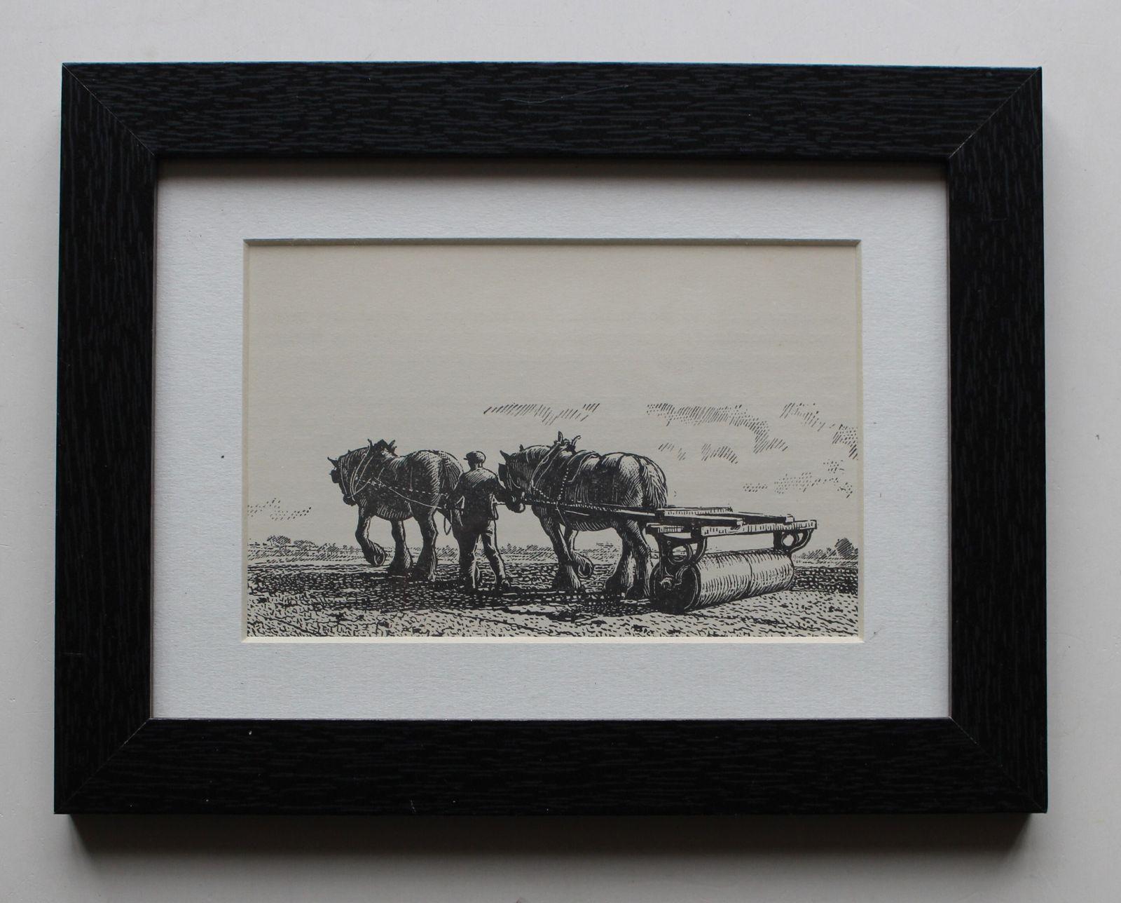 A Set Of Six Small Framed Prints 'Farming In The 1940's By Charles Frederick Tunnicliffe photo vinterior