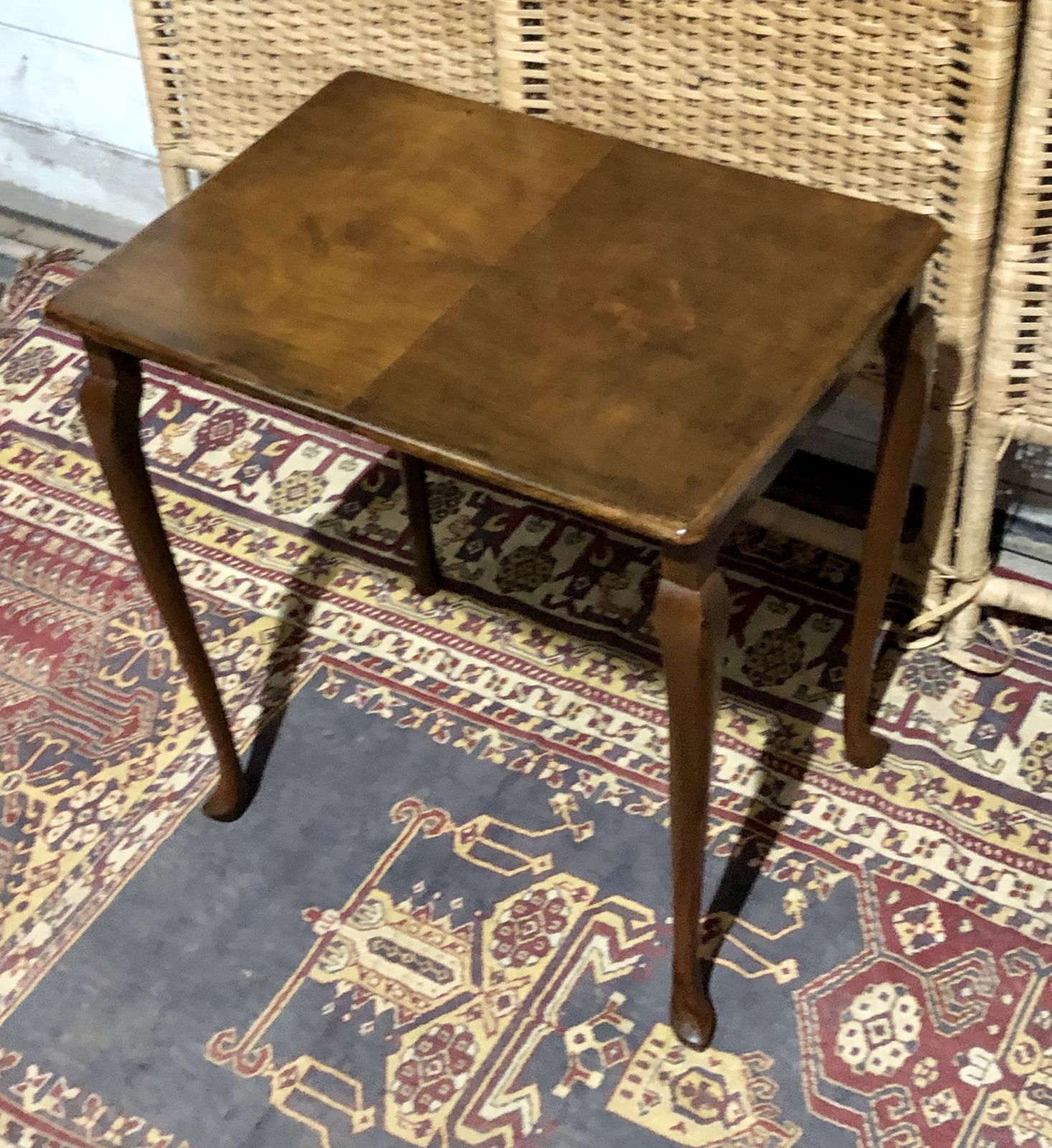 169.0 Handsome Nest Of Vintage Walnut Coffee Tables photo