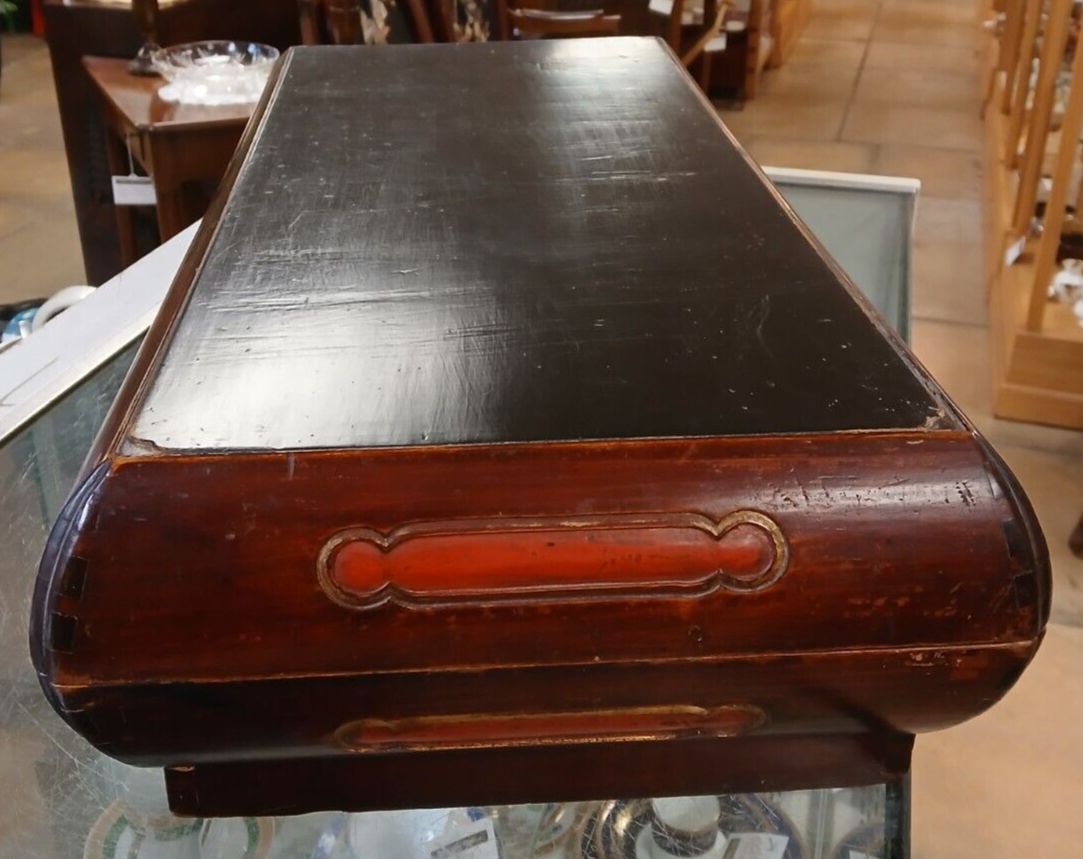 Very Rare Antique Chinese Lacquered Wood Food Presentation/Tea Ceremony Box photo for sale