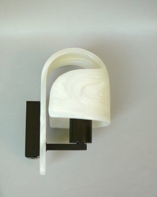 Space Age Futuristic Dark Brown Acrylic Glass Wall Lights From Wila, 1970s, Set Of 2 photo vintage