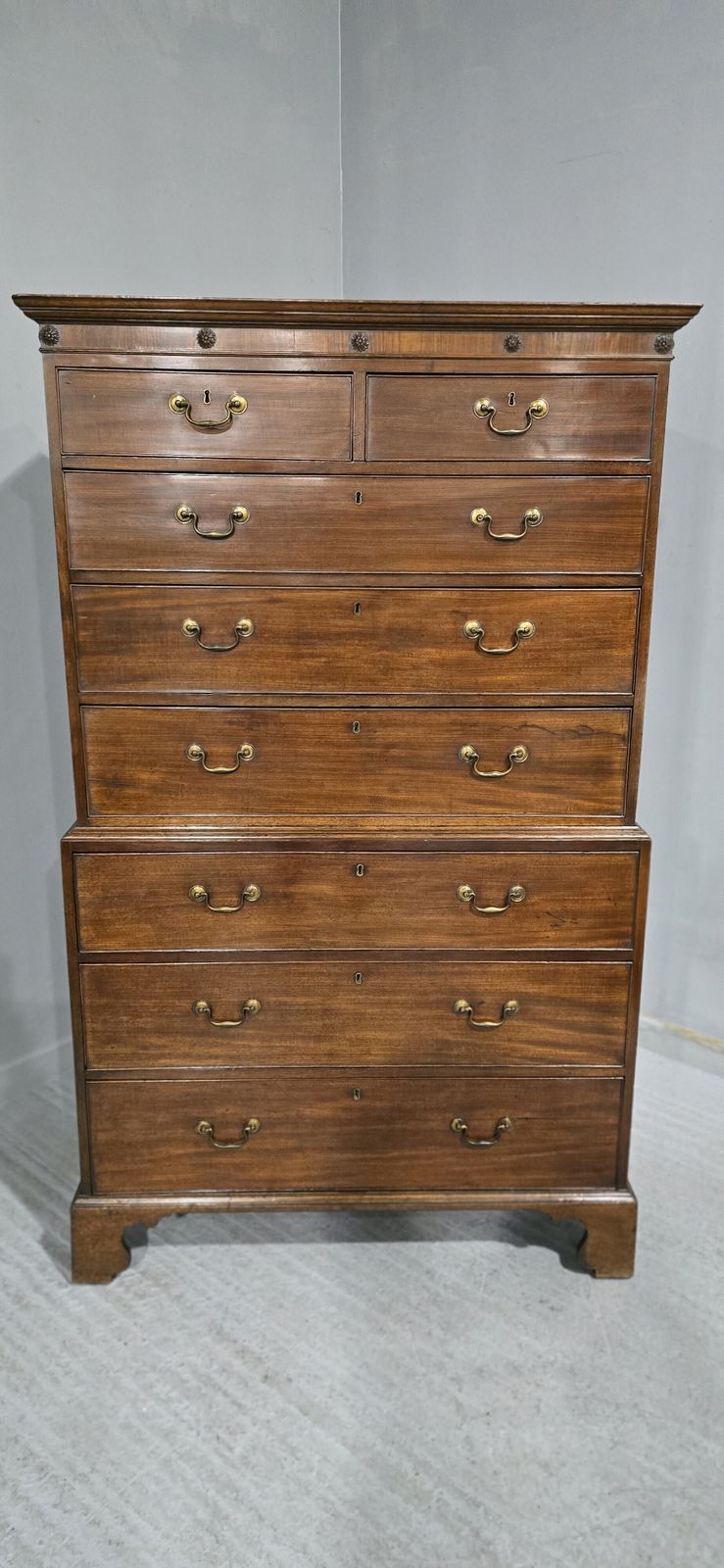 photo furniture Top Quality Georgian Mahogany Chest On Chest Of Drawers