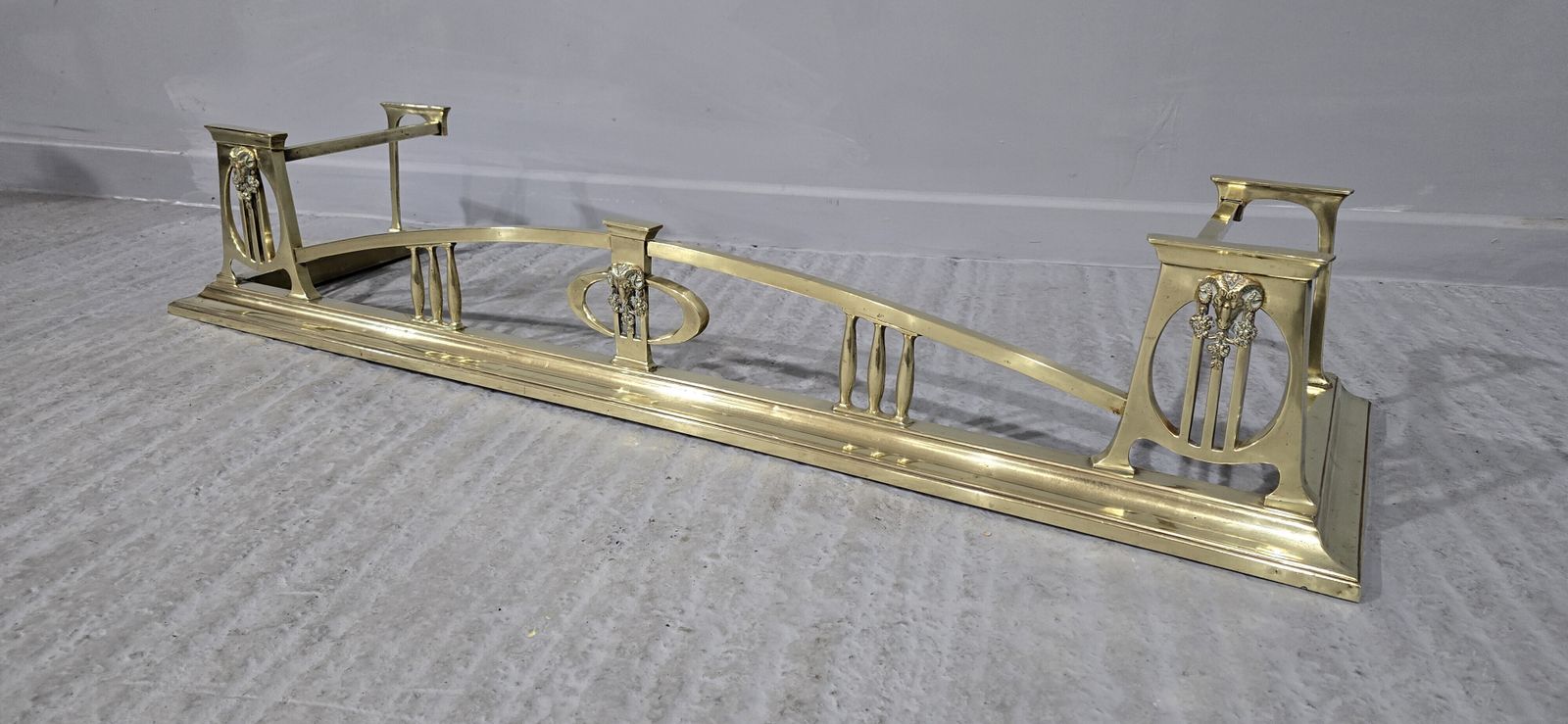 Fab Art Noveau Brass Fender photo 595.0