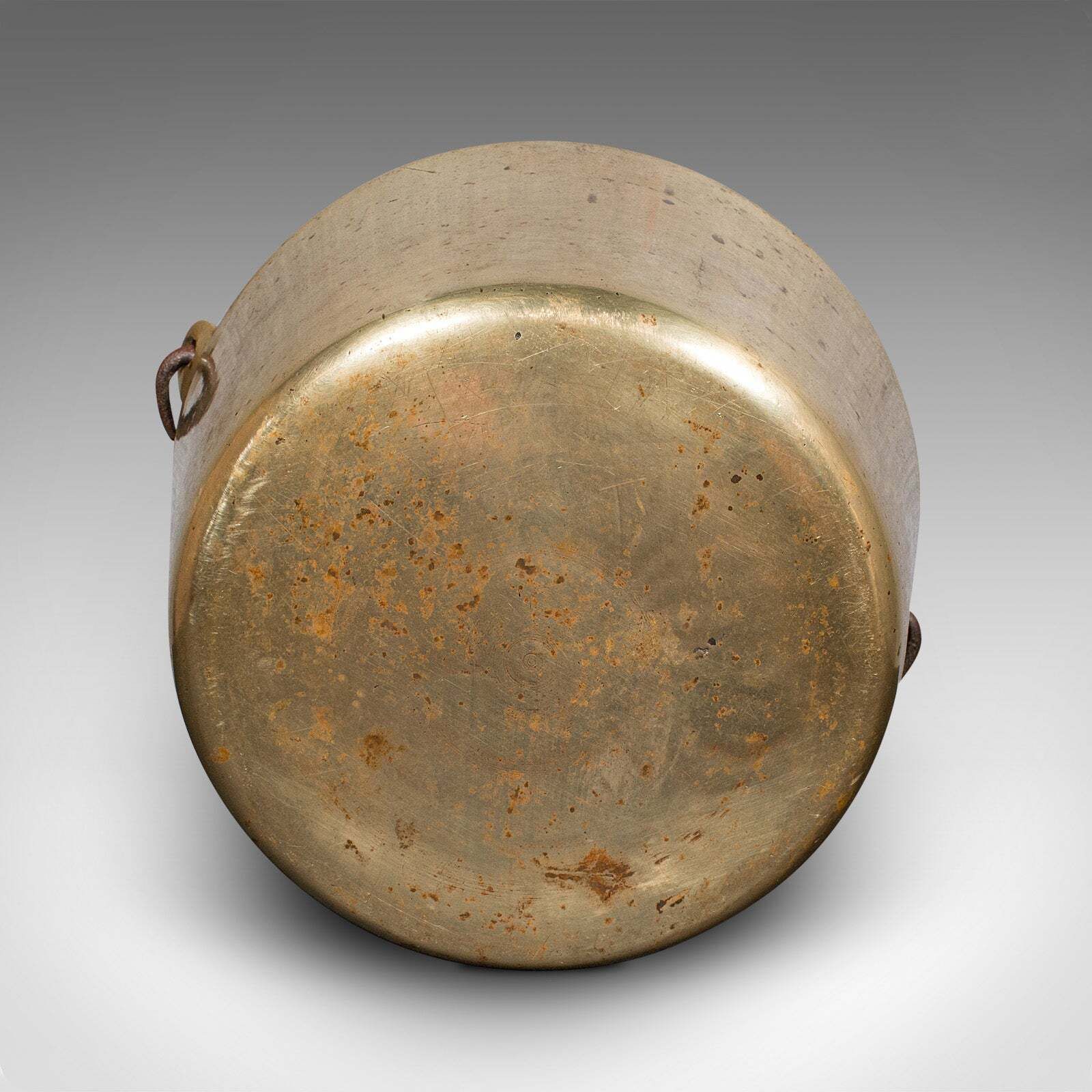 Home Fixtures Antique Preserve Warmer, English, Bronze, Jam Pan, Fireside Interest, Georgian photo