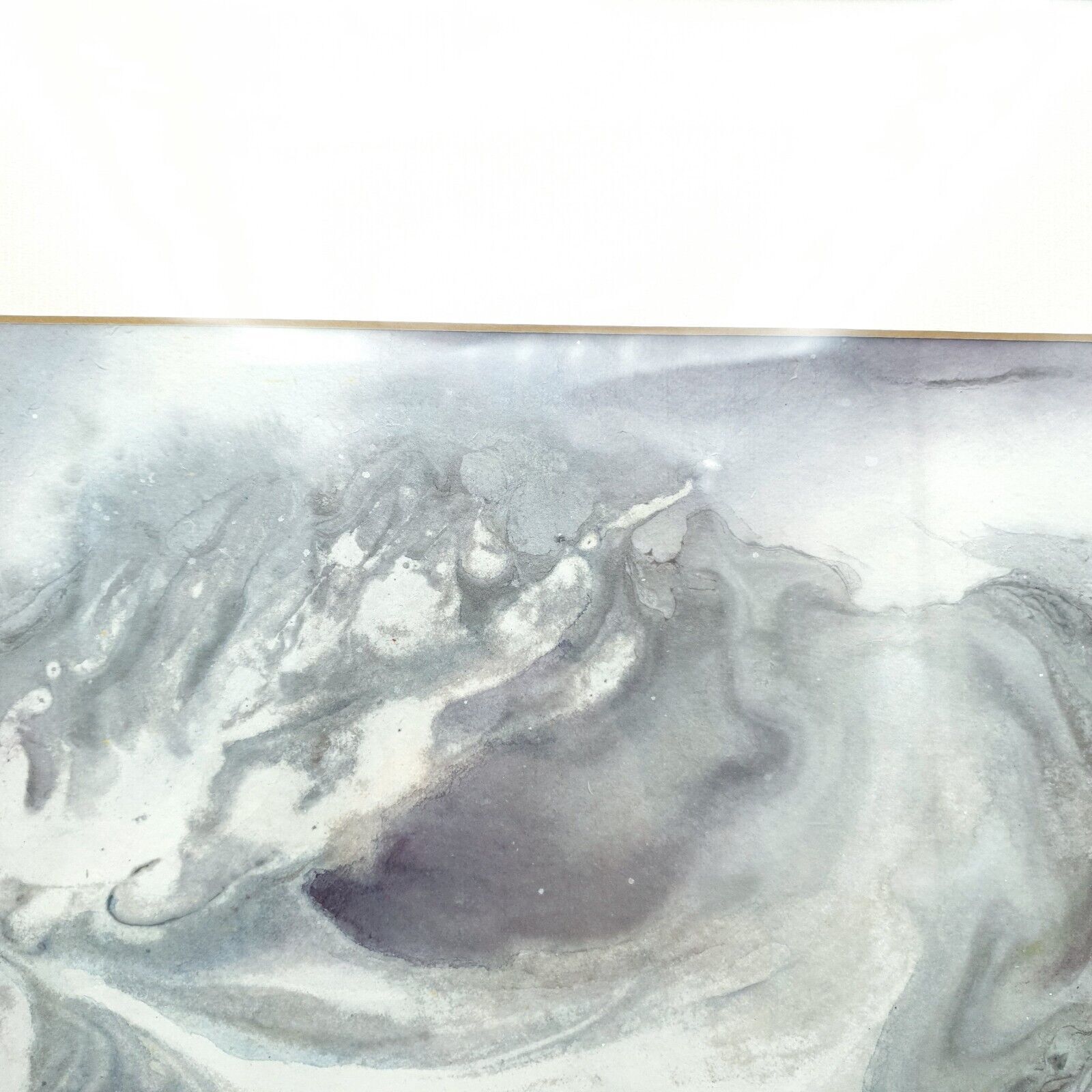 Chinese Ink & Colour Painting 'Vortex' Sheena Davis Artist On Xuan Paper Framed photo Art
