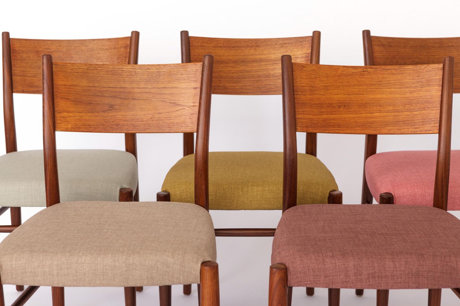 5 Lübke Chairs 1960s Germany Vintage photo furniture
