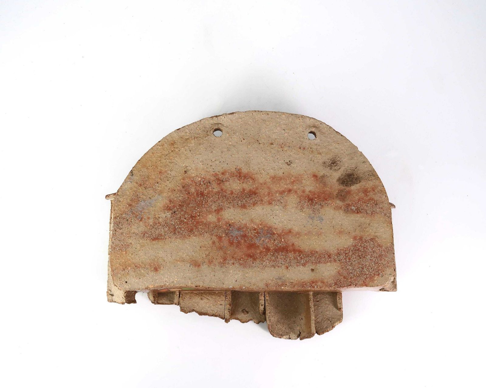 Wall Stoneware Ceramic Planter Representing A French Hilltop Village, France 1970s / Vintage, Cactus Plant Stand, Rustic photo vintage