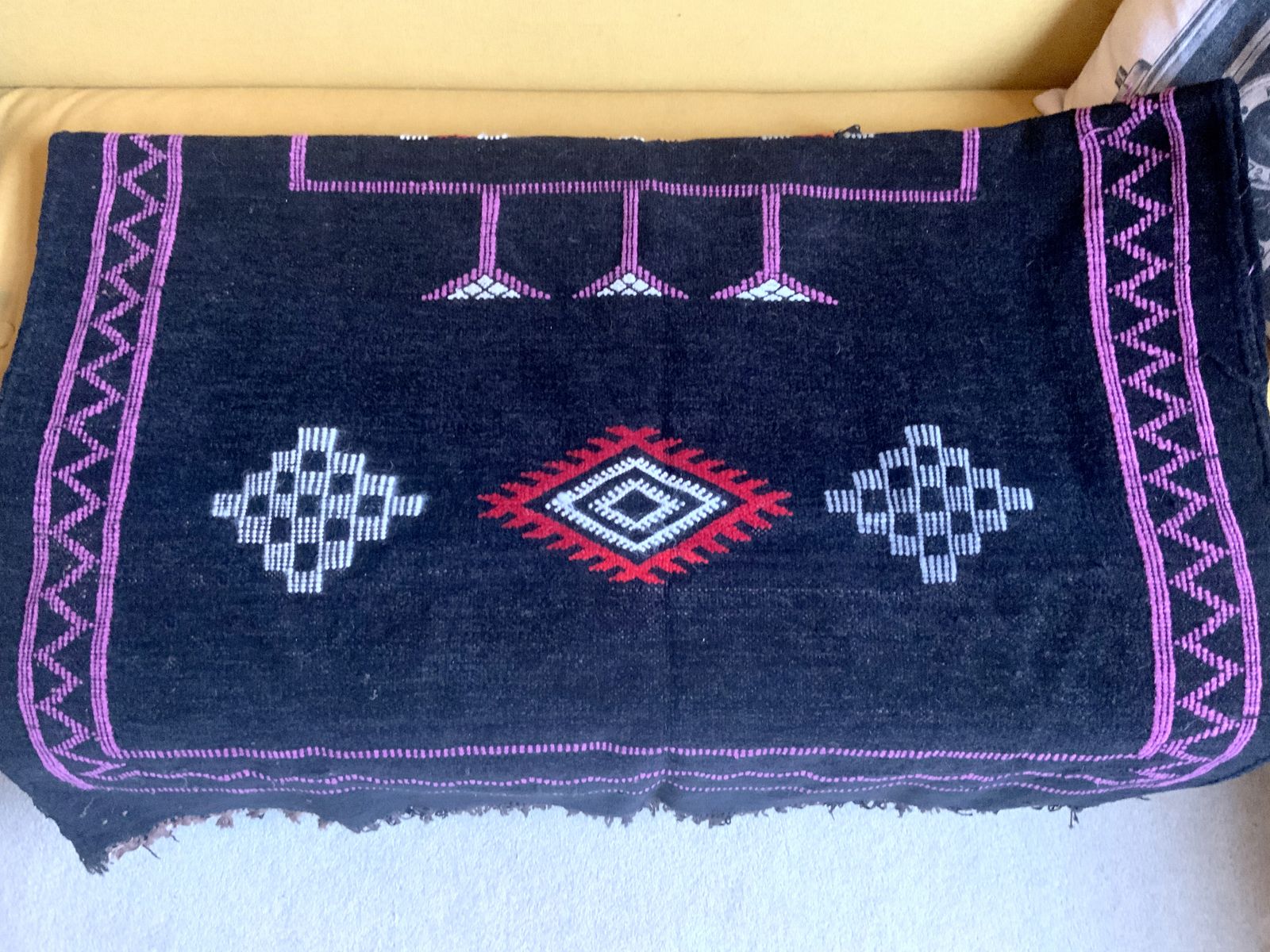 Unique, One Off, Moroccan Handmade Woven Berber Rug, Made In Atlas Mountains photo 250.0