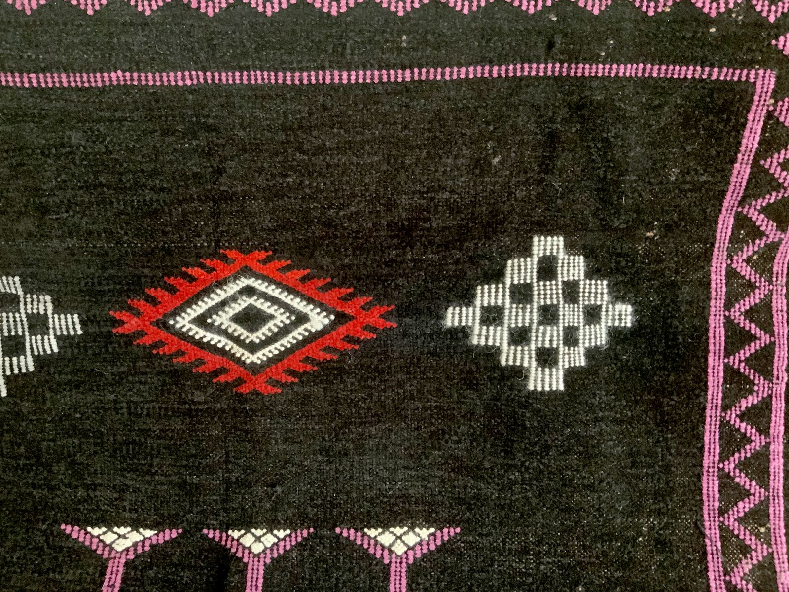 photo for sale Unique, One Off, Moroccan Handmade Woven Berber Rug, Made In Atlas Mountains