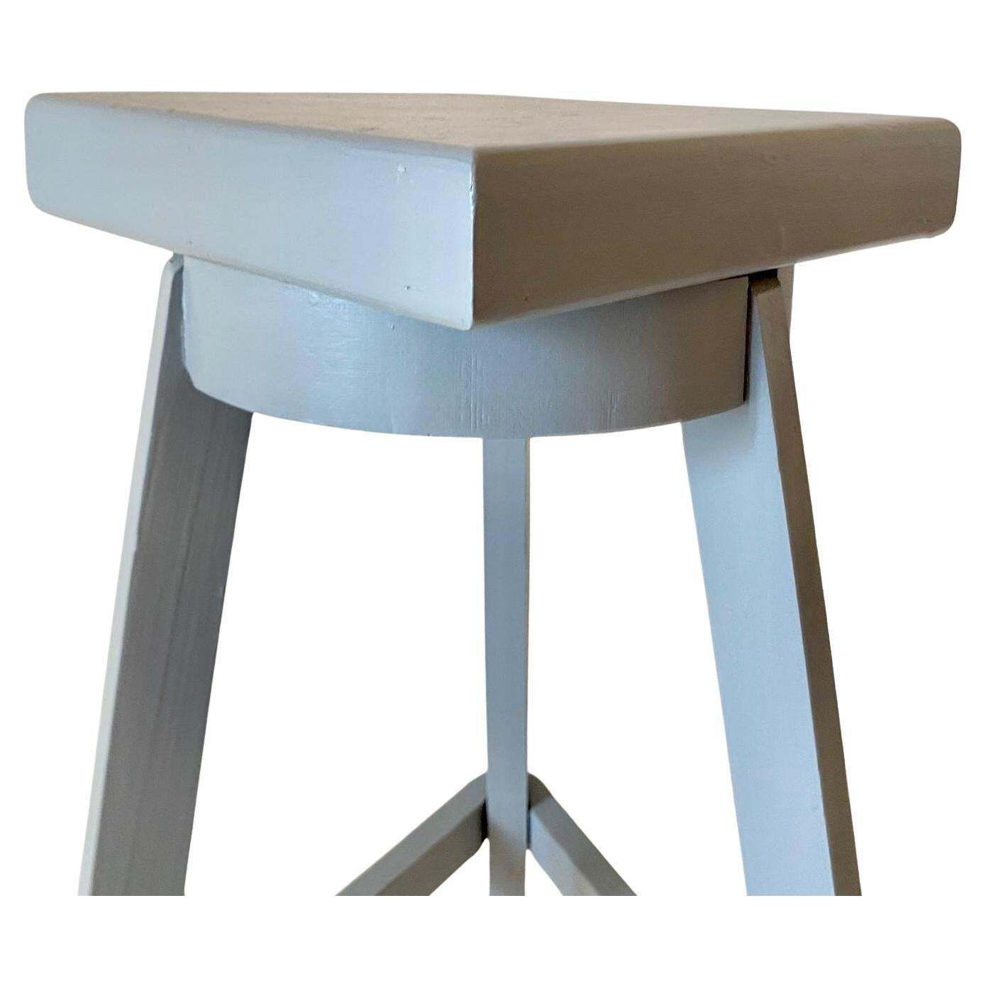 photo furniture Large Vintage Wood Pedestal, Italy 1950s