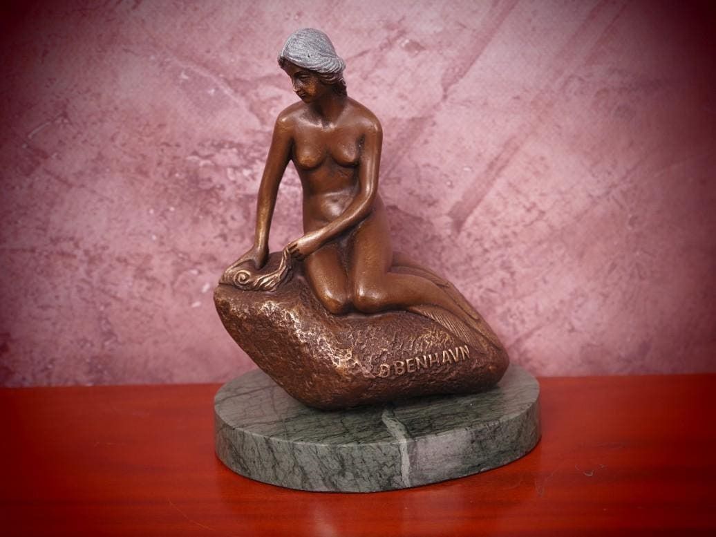 Bronze Figurine "Little Mermaid" – Perfect Gift For Art Lovers And Special Occasions