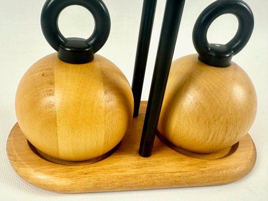Salt & Pepper Mills Ball Boy By Richard Nissen & Carsten Jørgensen For Bodum, Denmark, 1980s, Set Of 3 photo vinterior