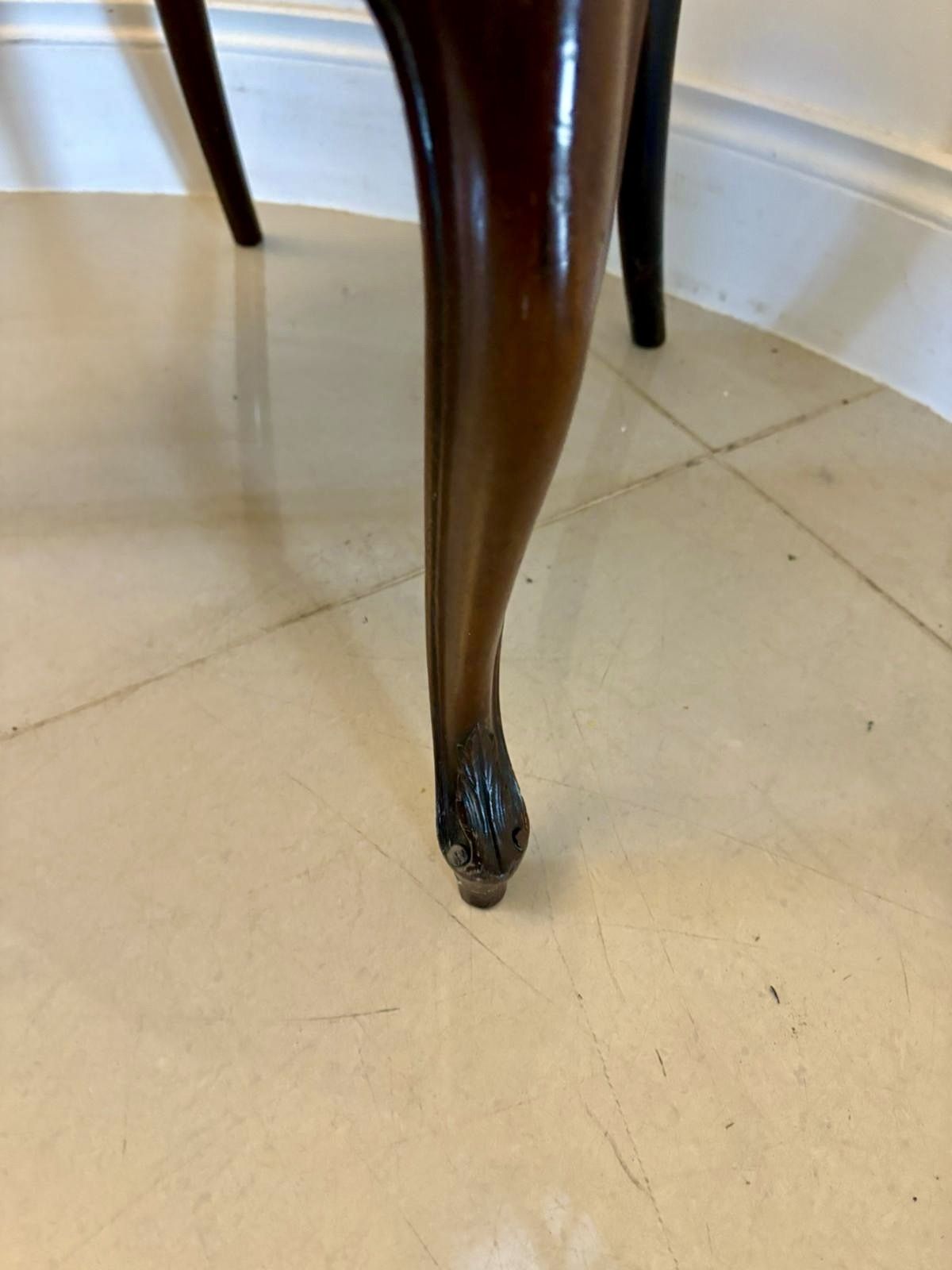 Antique 19th Century Quality Carved Mahogany Office Chair photo for sale