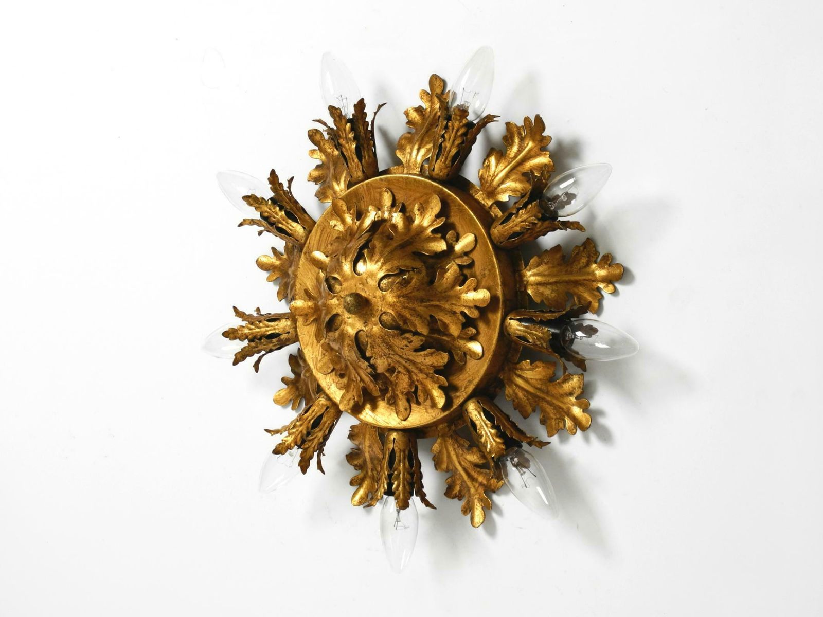 Set Of Three Beautiful 60s Italian Ceiling Or Wall Lamps By Banci Firenze Italy photo 2643.0
