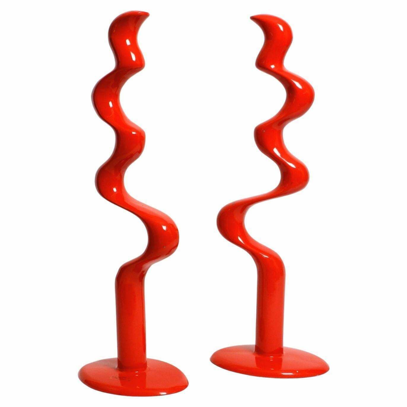 Two Abstract Metal Floor Sculptures By Tony Almén And Peter Gest For Ikea 1990