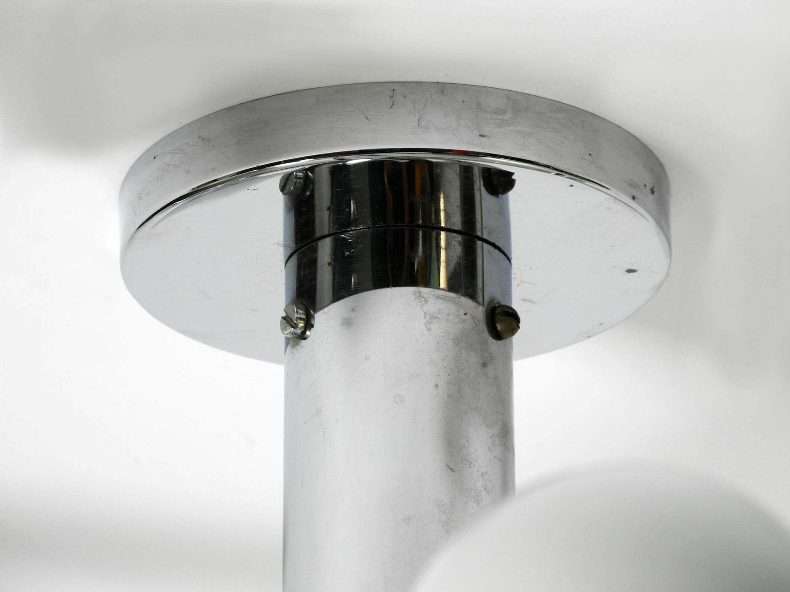 Very Rare 1960s Space Age Chrome Ceiling Lamp By J.T. Kalmar Austria photo vintage